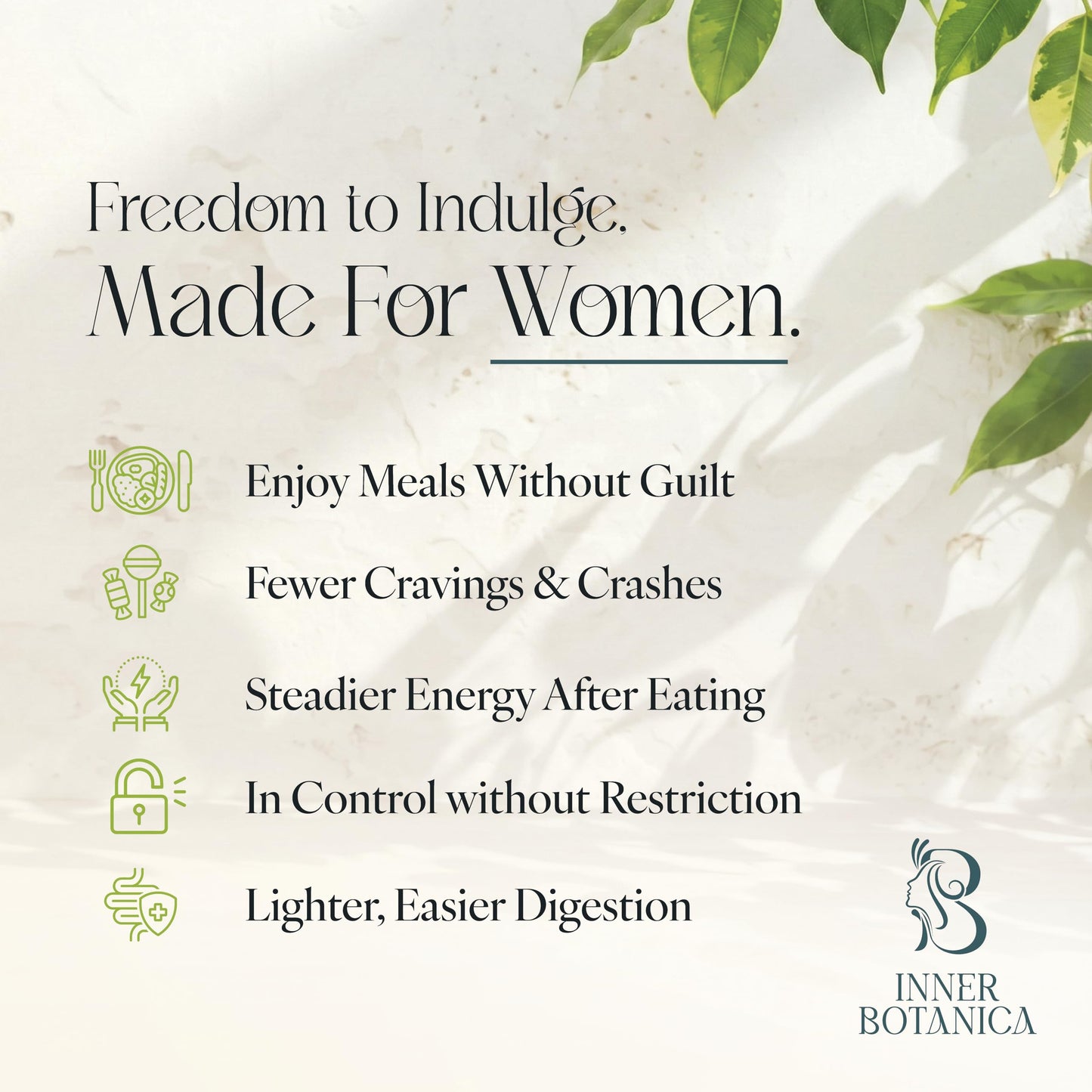 Inner Botanica Indulge Apple Cider Vinegar Capsules with Cinnamon, Fenugreek & Bitter Melon – Digestive & Perimenopause Support, 60 Capsules
