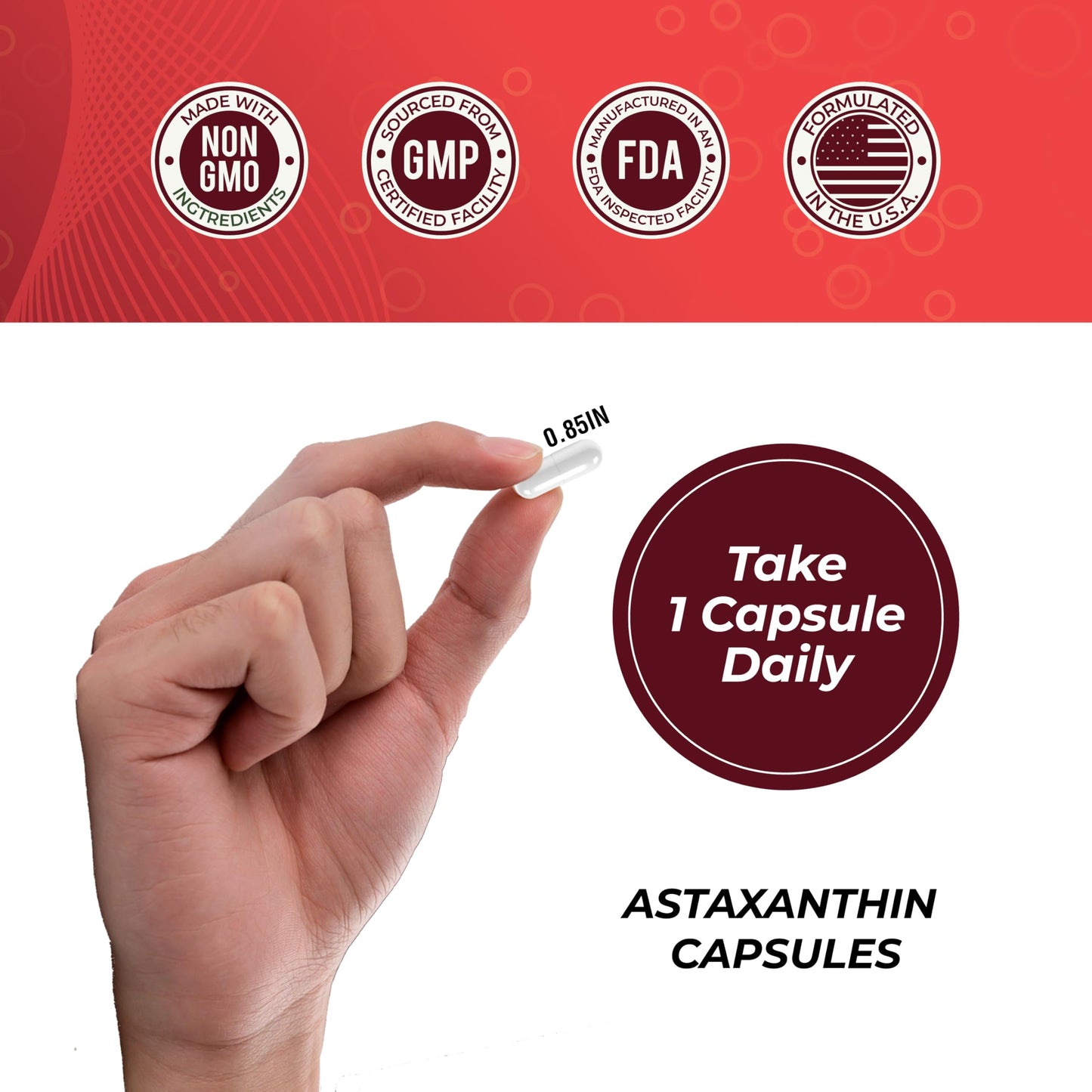 Leaping Lynx Astaxanthin 12mg Capsule, 60 Count