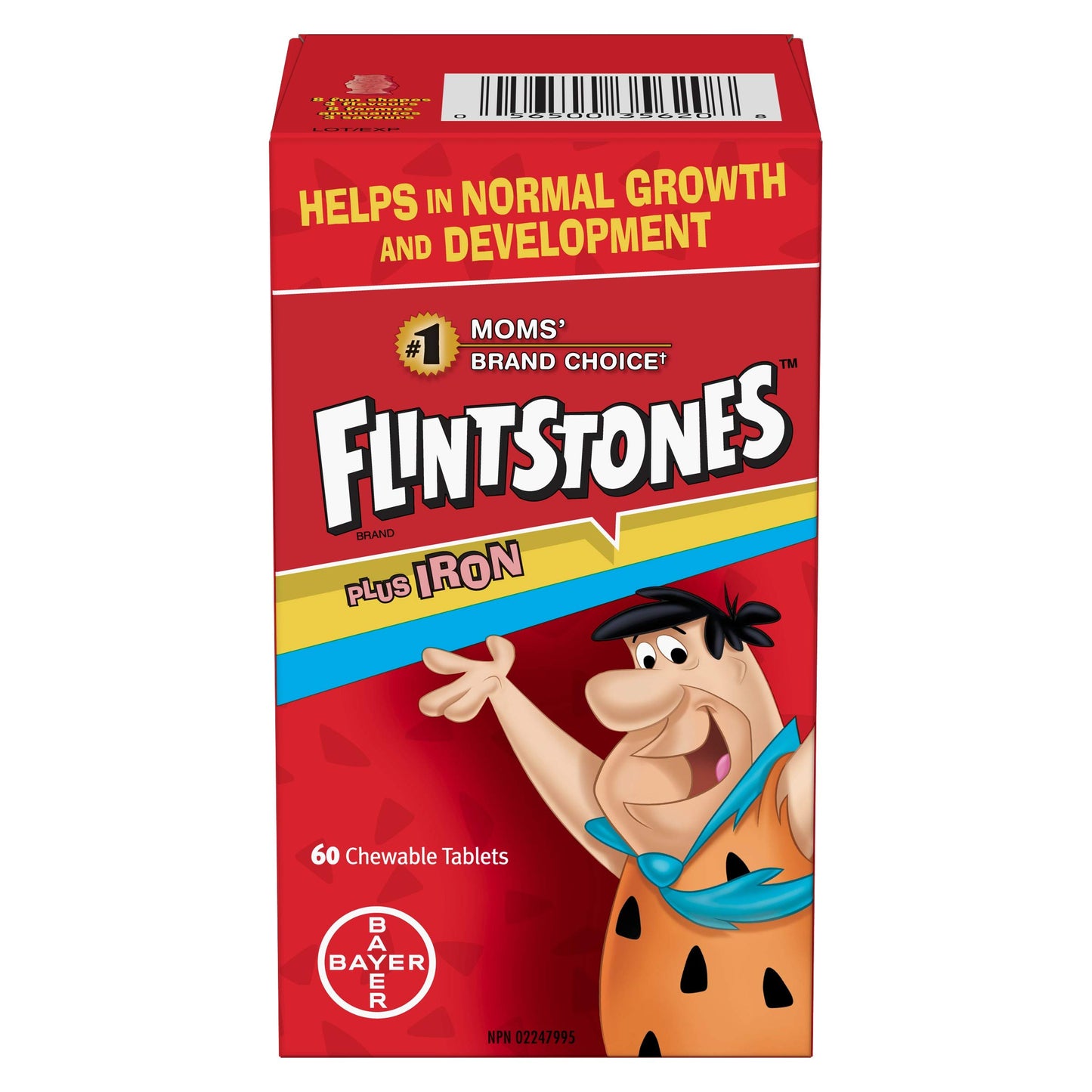 Flintstones Vitamins Flintstones Plus Iron Multivitamins Chewable Tablet, 60