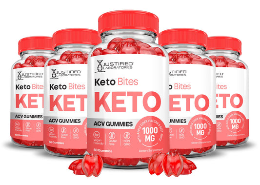 Justified Laboratories Keto Bites Keto ACV Gummies Advanced Formula 1000MG, 300 Gummies
