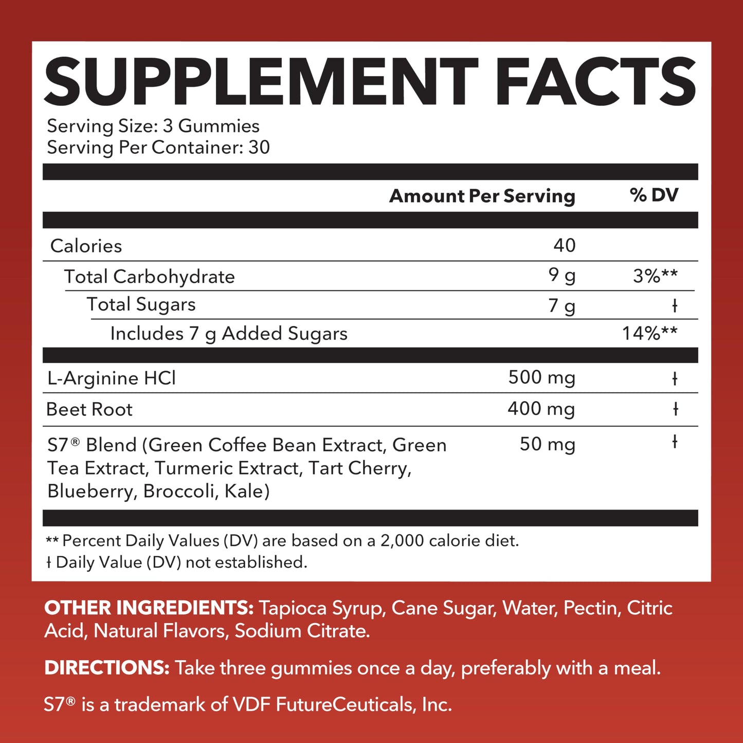 HAVASU NUTRITION Nitric Oxide Gummies with L-Arginine and Beet Root, 90 Count
