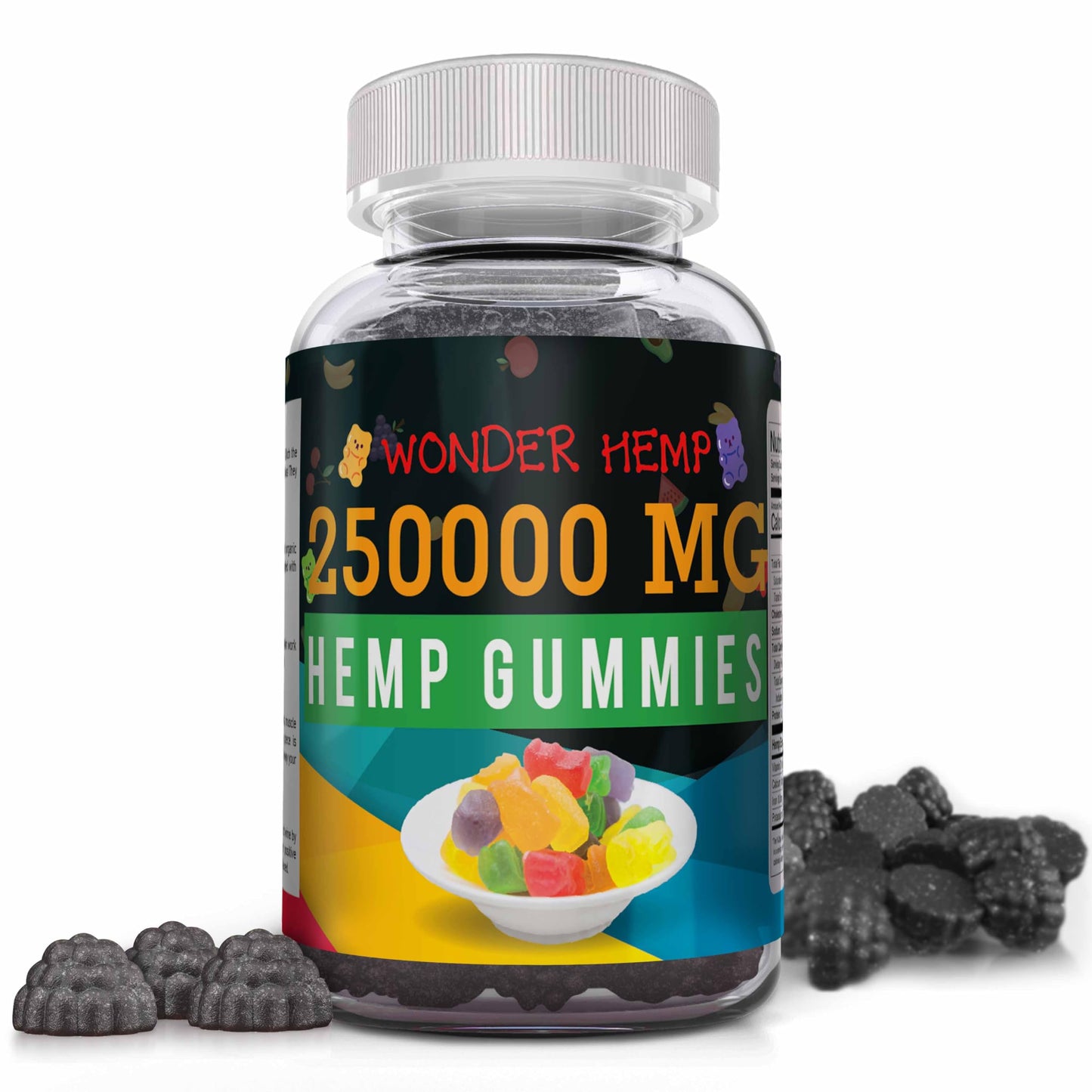 The CBD Project Organic Hemp Gummies Neuropathy Nerve Support Supplement Gummy 50 Count