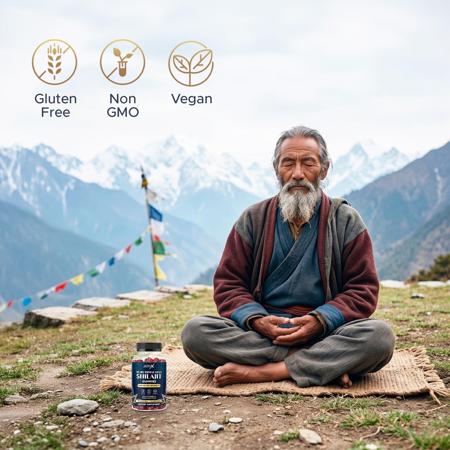 UltraHealthX Himalayan Shilajit Pure Gummy 60 Count