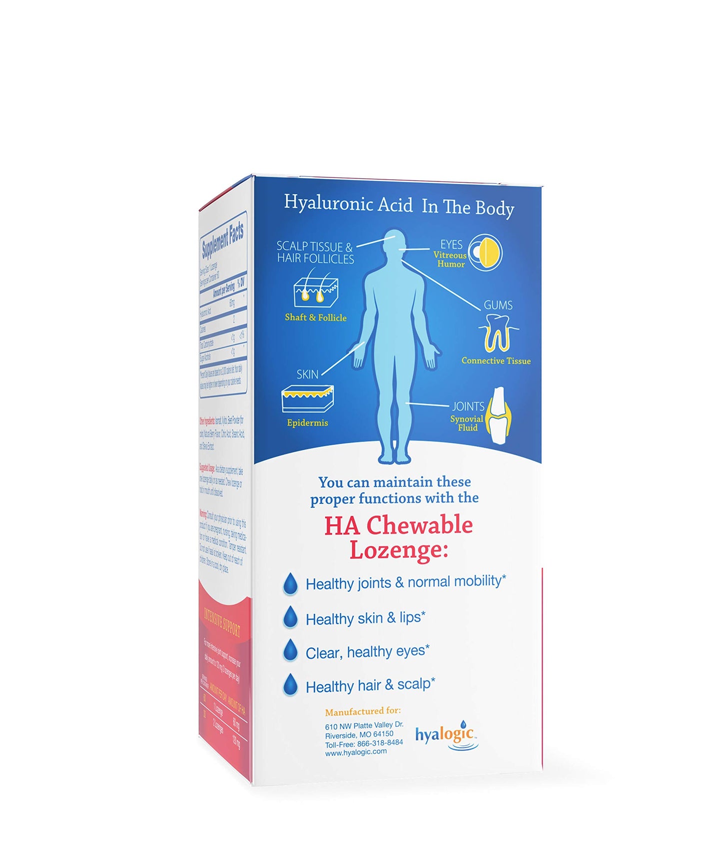 Hyalogic Hyaluronic Acid 60 Tablets