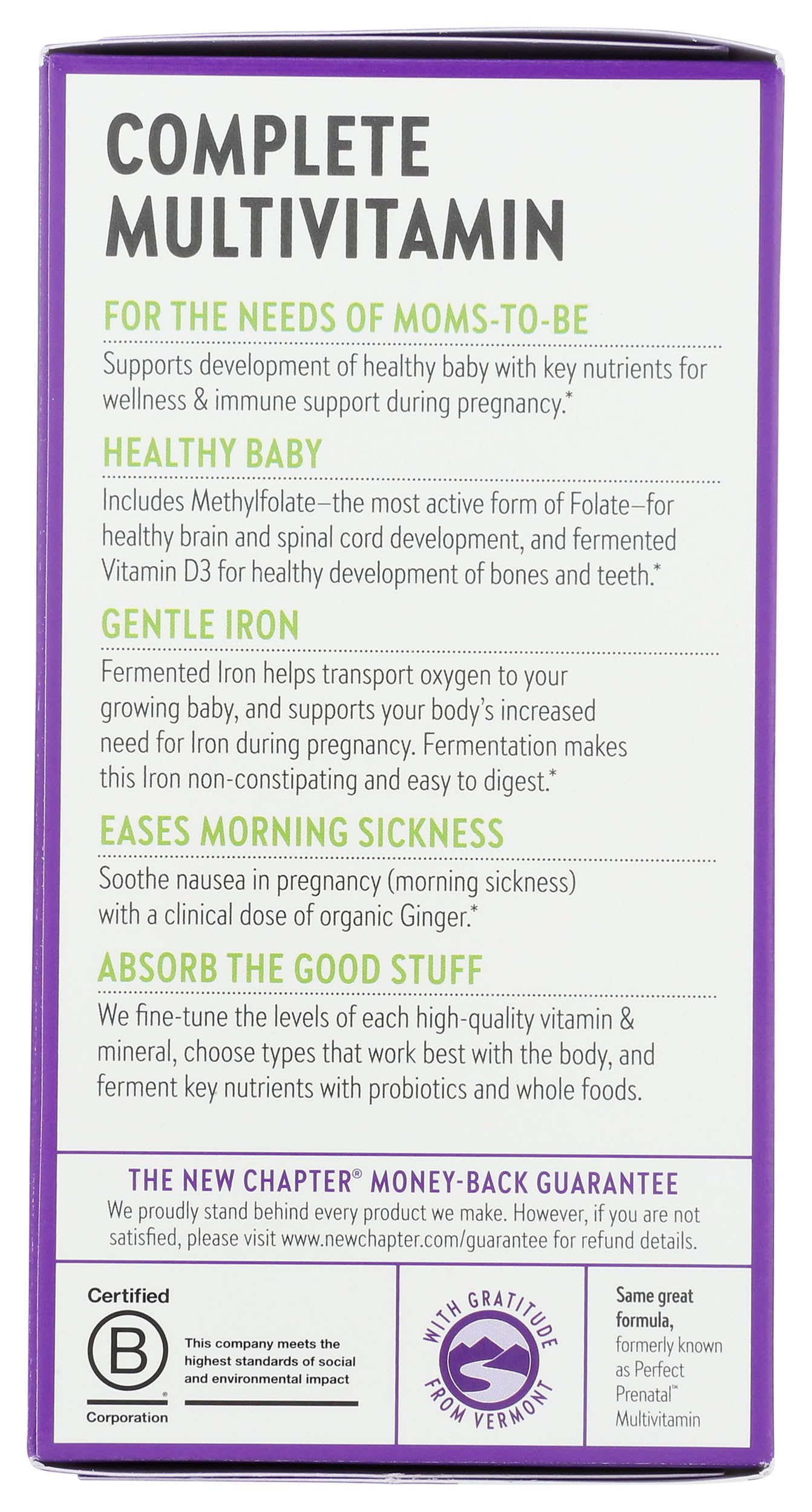 New Chapter Organic Perfect Prenatal Tablet 192 Count
