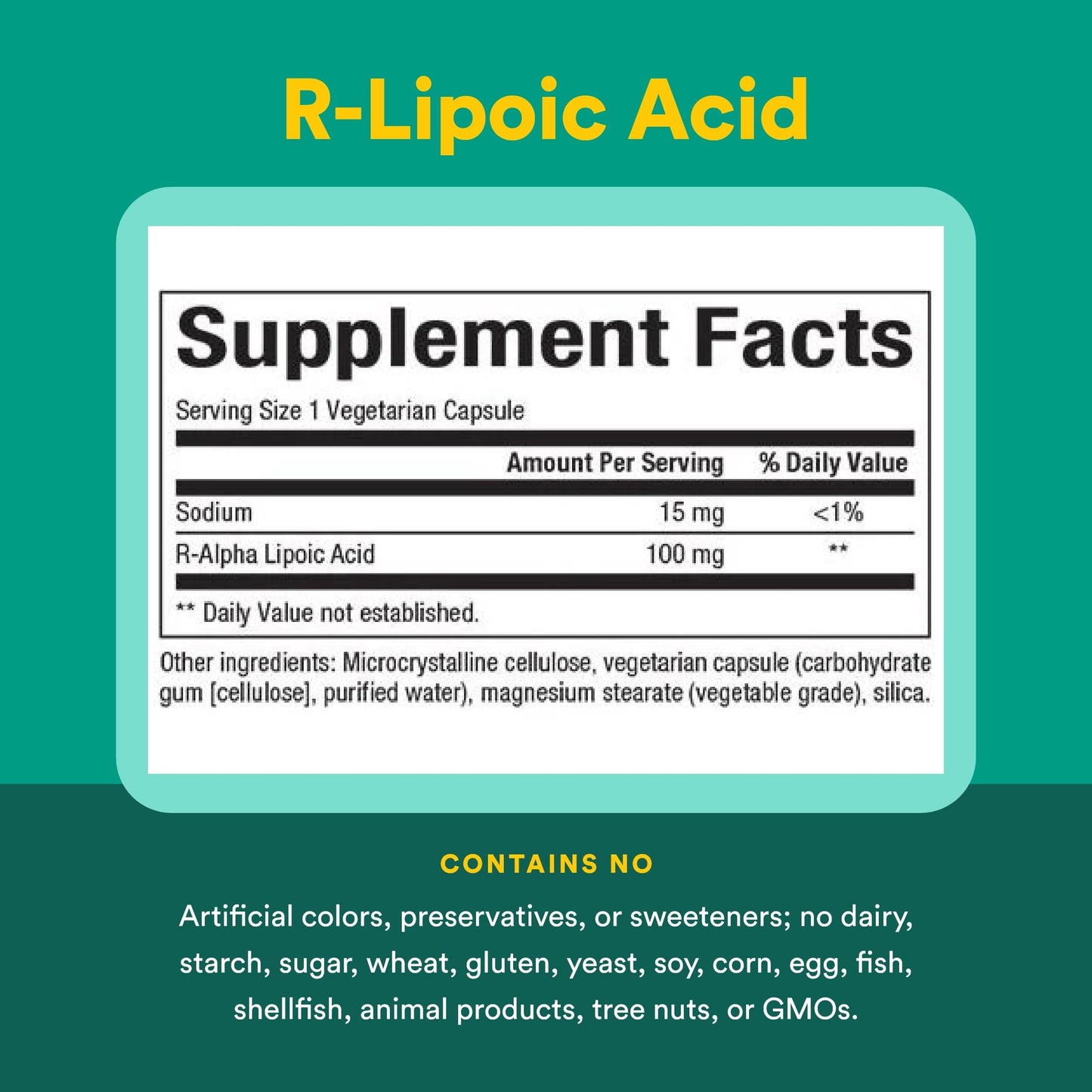 Natural Factors R-Lipoic Acid Antioxidant Support 60 Capsules