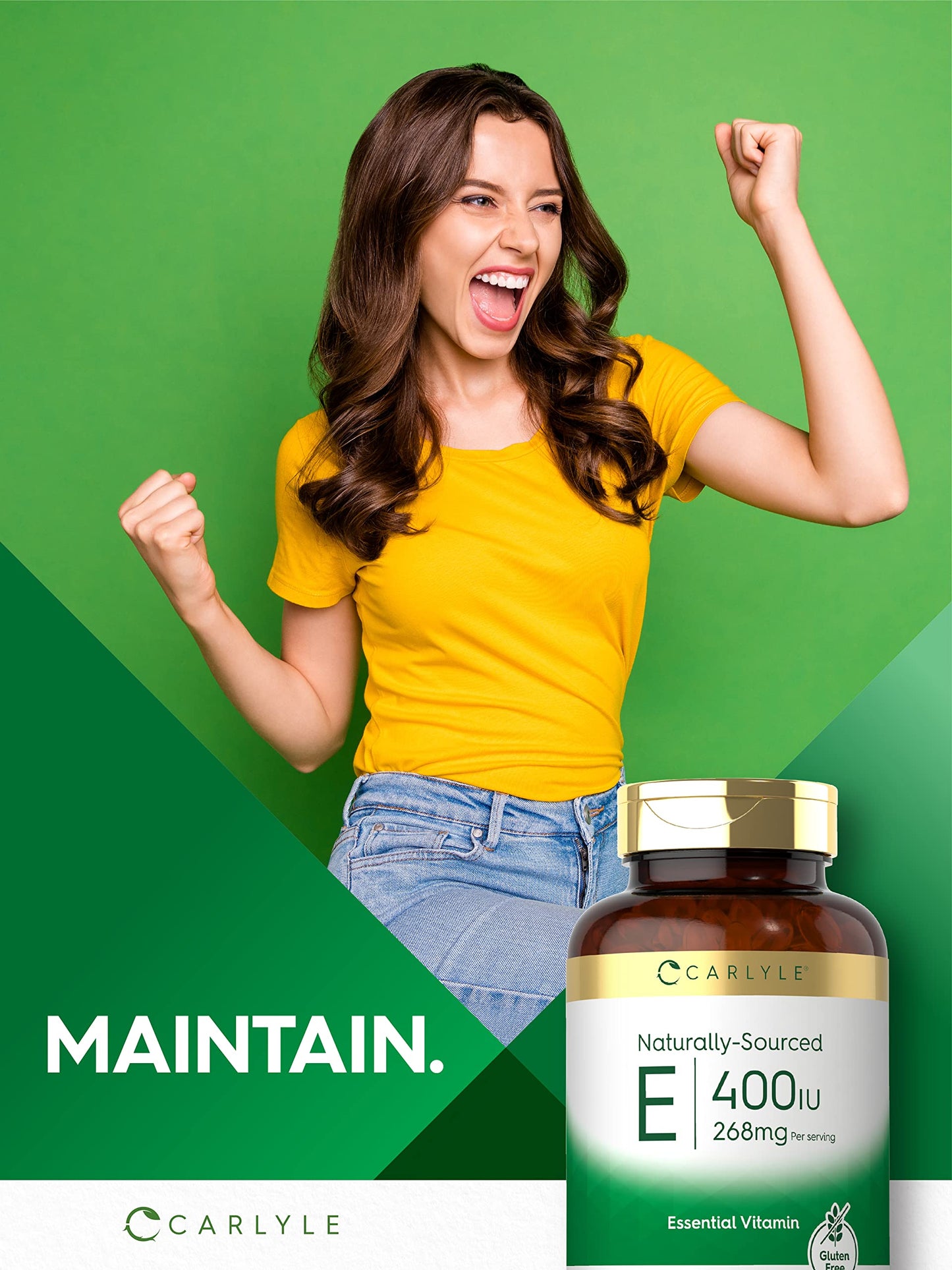 Carlyle Vitamin E 400 IU Softgel 250 Count