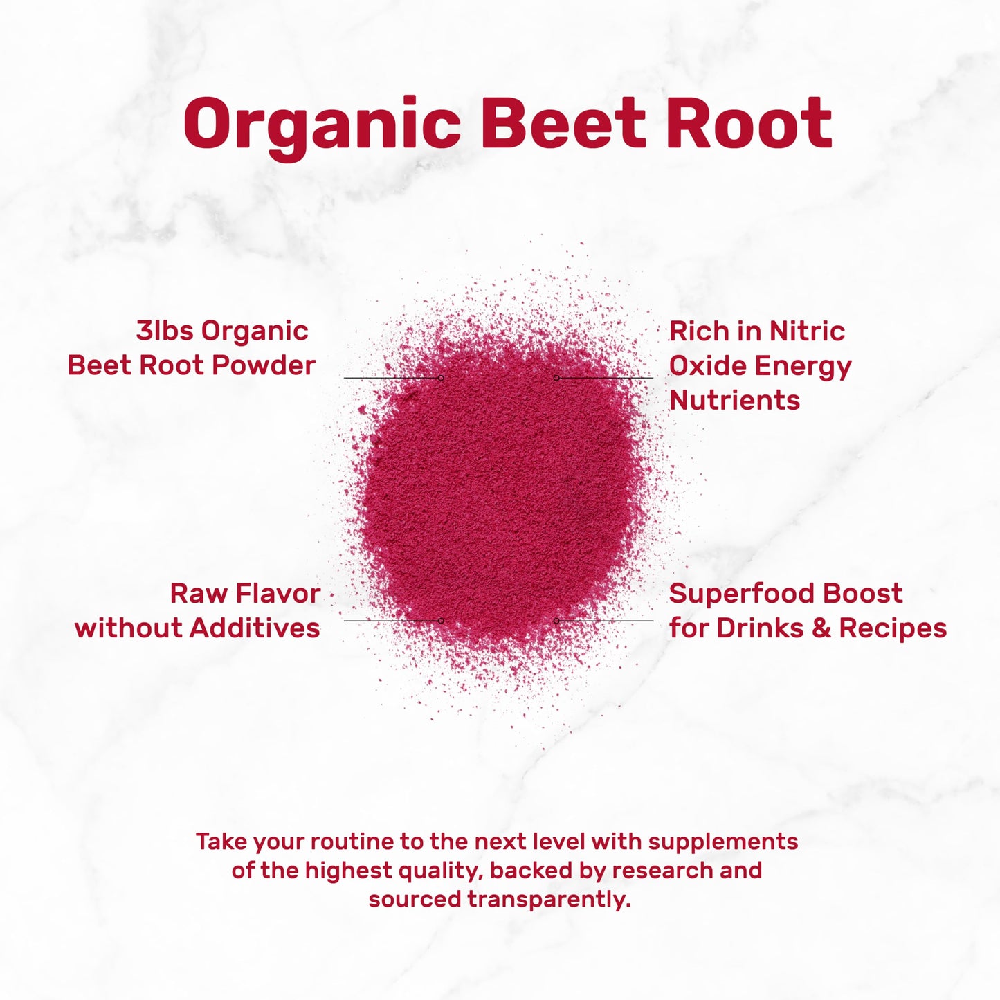 DEAL SUPPLEMENT Organic Beet Root Powder, 48