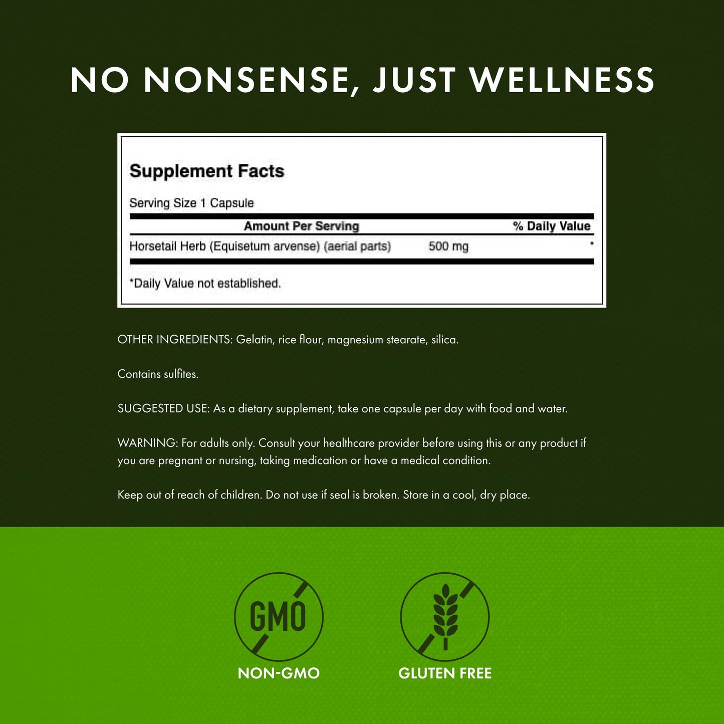 Swanson Horsetail Herbal Supplement, 90 Capsules