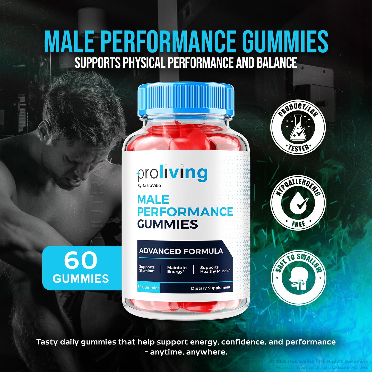 NutraVibe ProLiving Gummies 60 Gummies