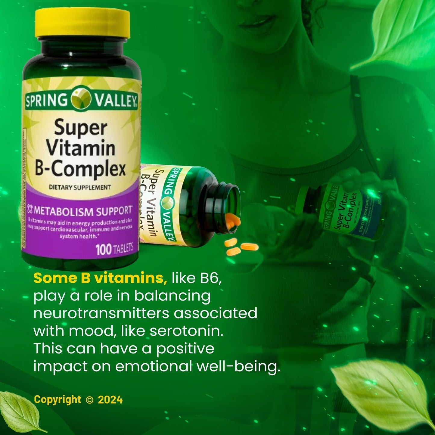LightSpring Vitamin B-Complex 100 Tablets