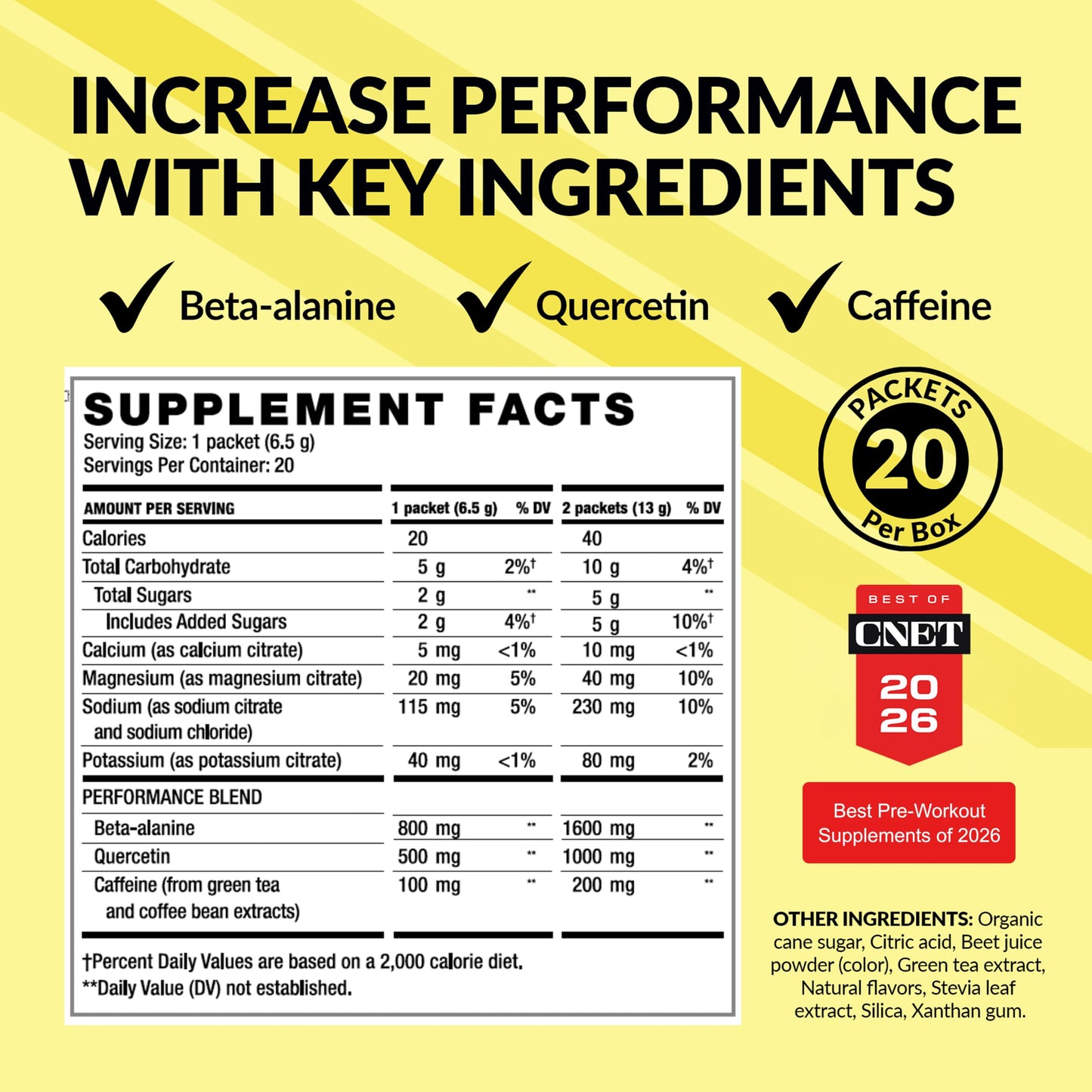 BODi Energize Pre Workout Powder 20 Servings
