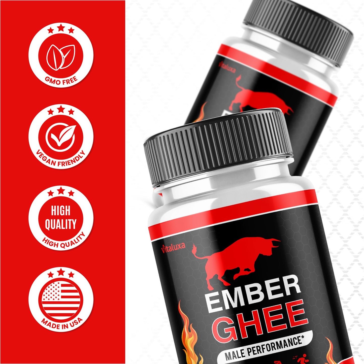 Vitaluxa Ember Ghee Capsules, 60 Count