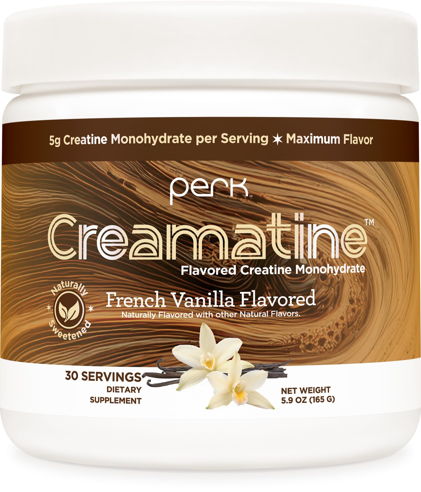 Perk Creamatine (French Vanilla) Powder 5.9 Ounce