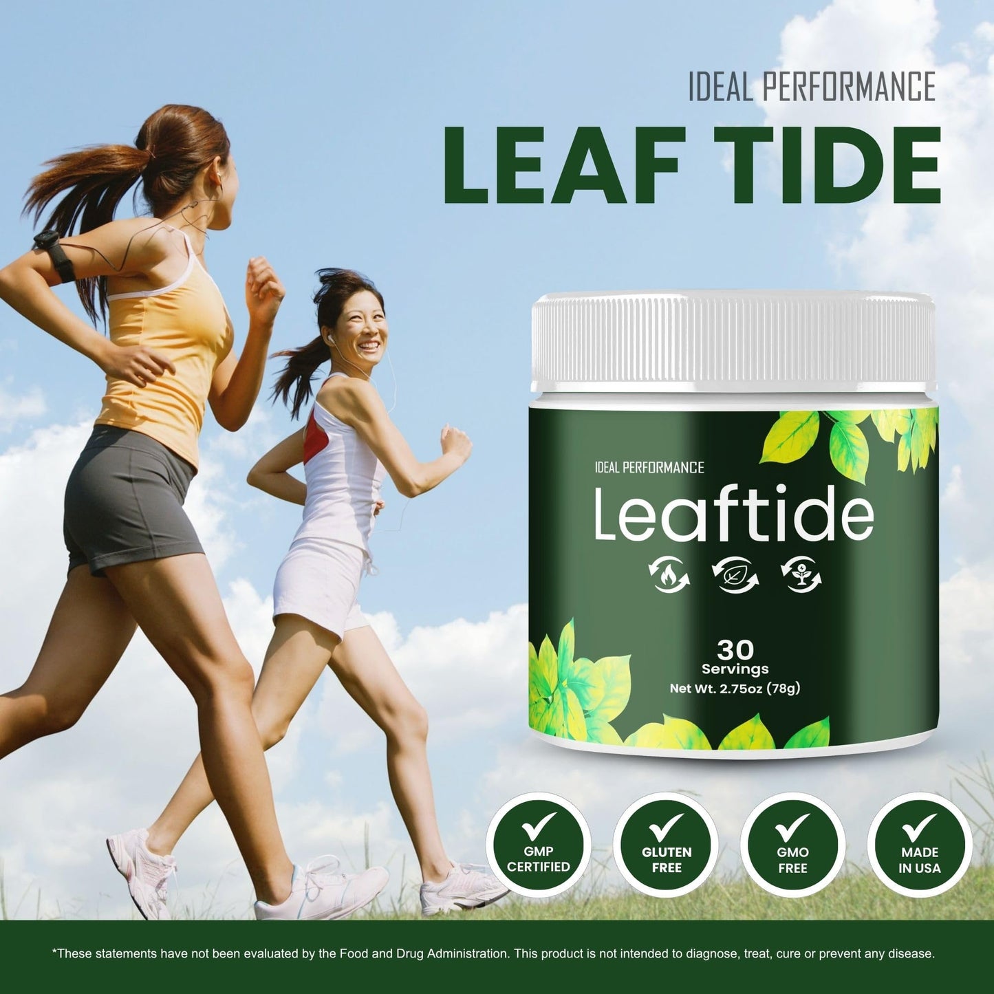 IDEAL PERFORMANCE Leaftide Powder 2.75 Ounce