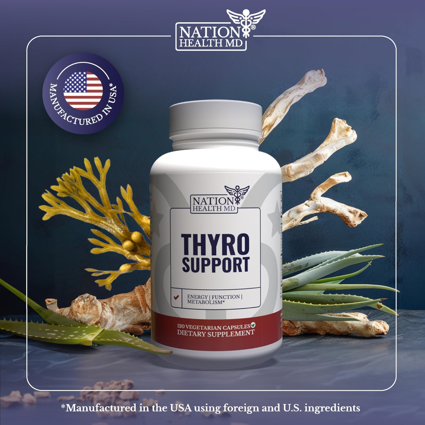 NATION HEALTH MD Thyro Support Capsule 120