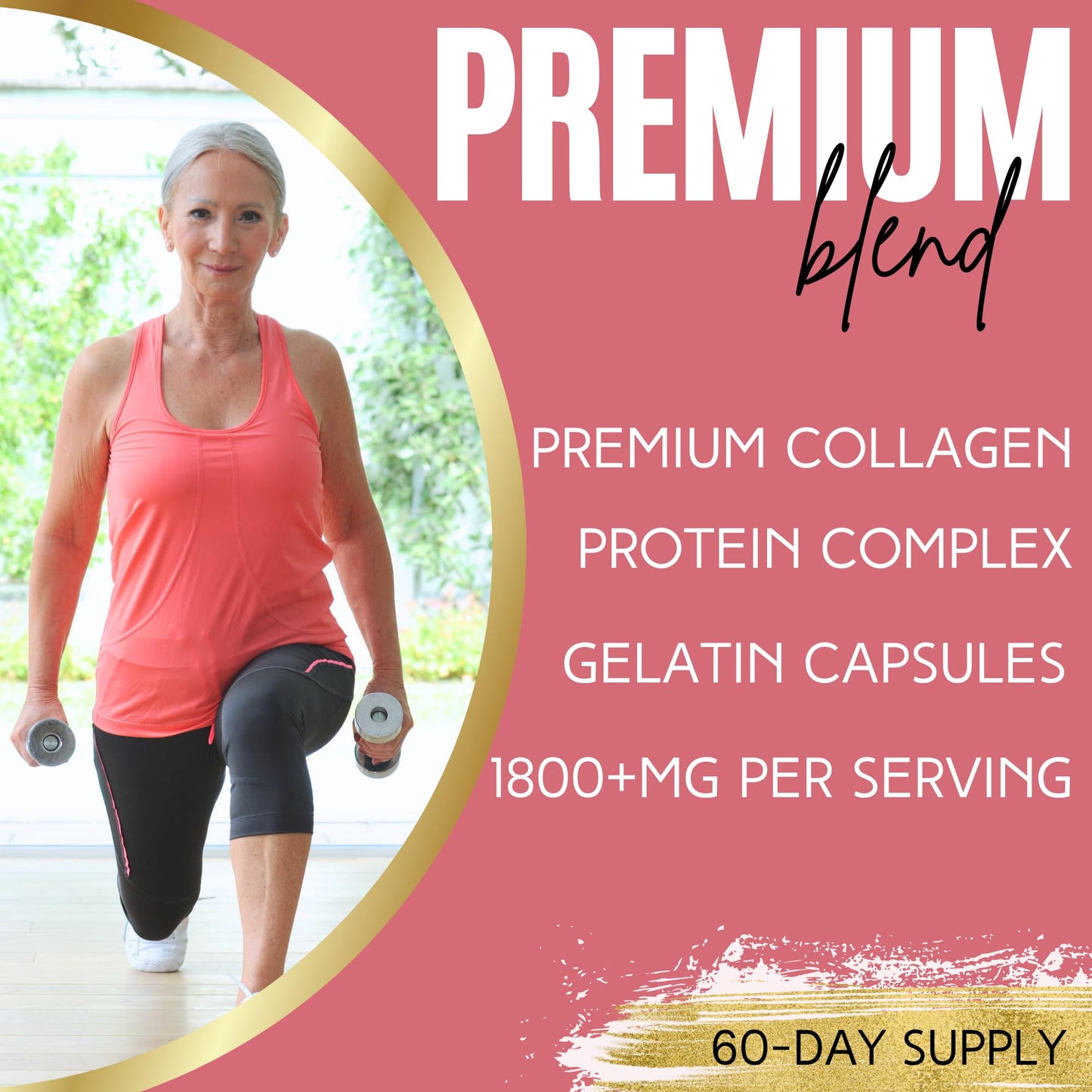 Lumen Naturals Multi Collagen 1800mg Complex for Women – Beauty & Protein Support – Multi-Type Collagen Blend – Non-GMO, Gluten-Free Formula Capsules, 180 Count