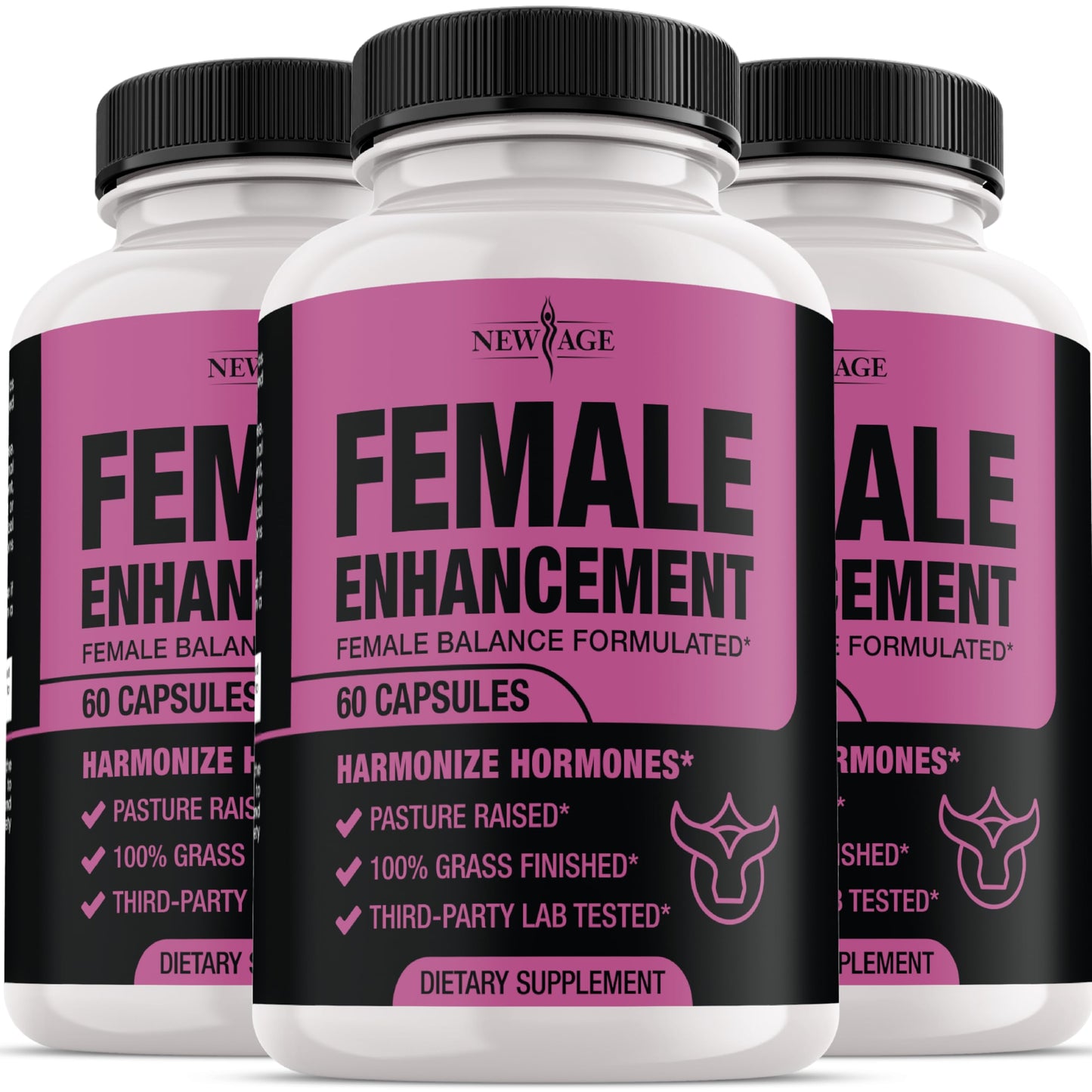 NEW AGE Beef Organ Supplement for Women – Supports Hormone Balance, Energy & Wellness – Pasture Raised Superfood – Liver, Heart, Kidney, Uterine Tissue – Ovary, Uterus, Fallopian Female Support 180 Capsules