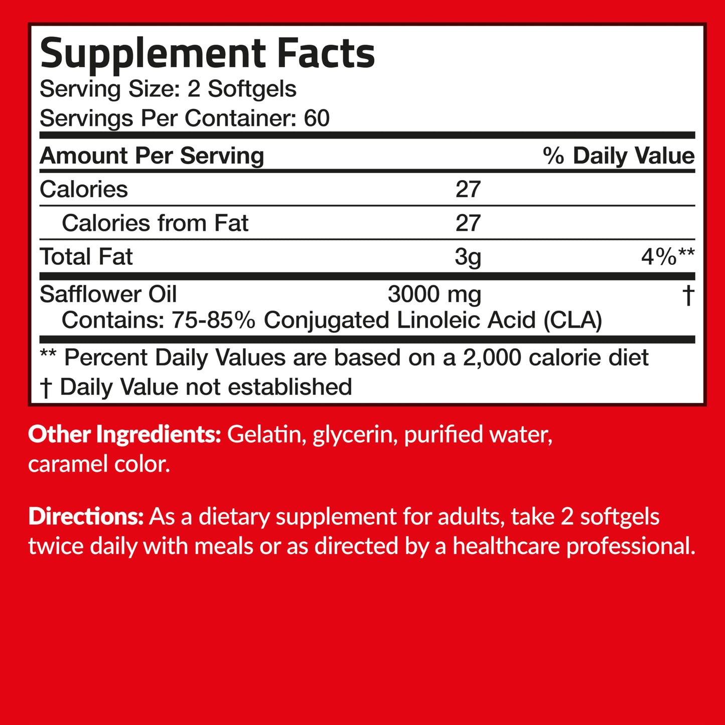 Futurebiotics CLA 3000 Extra High Potency Softgels 120