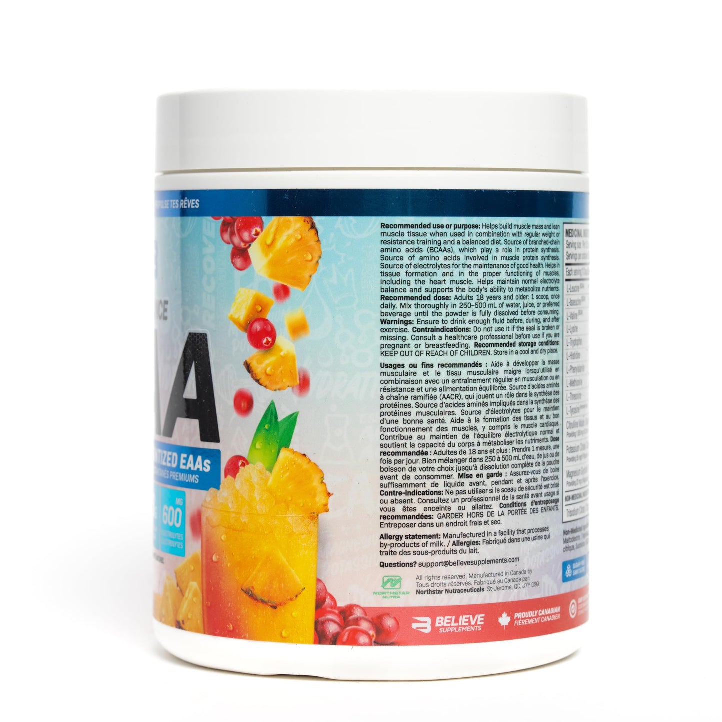 Believe Supplements Performance EAA Powder 13.76 Ounce