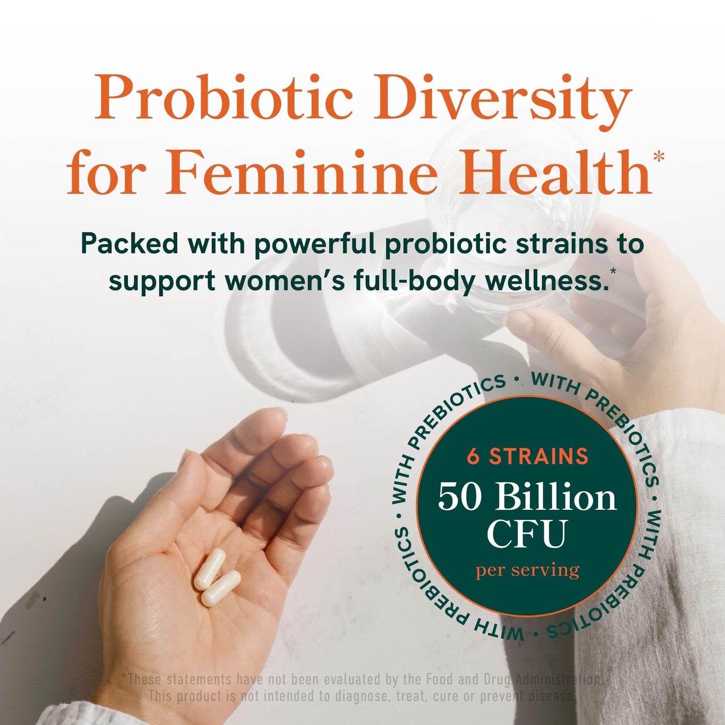 SMNutrition Probiotics for Women 50 Billion CFU Capsule, 30 Count