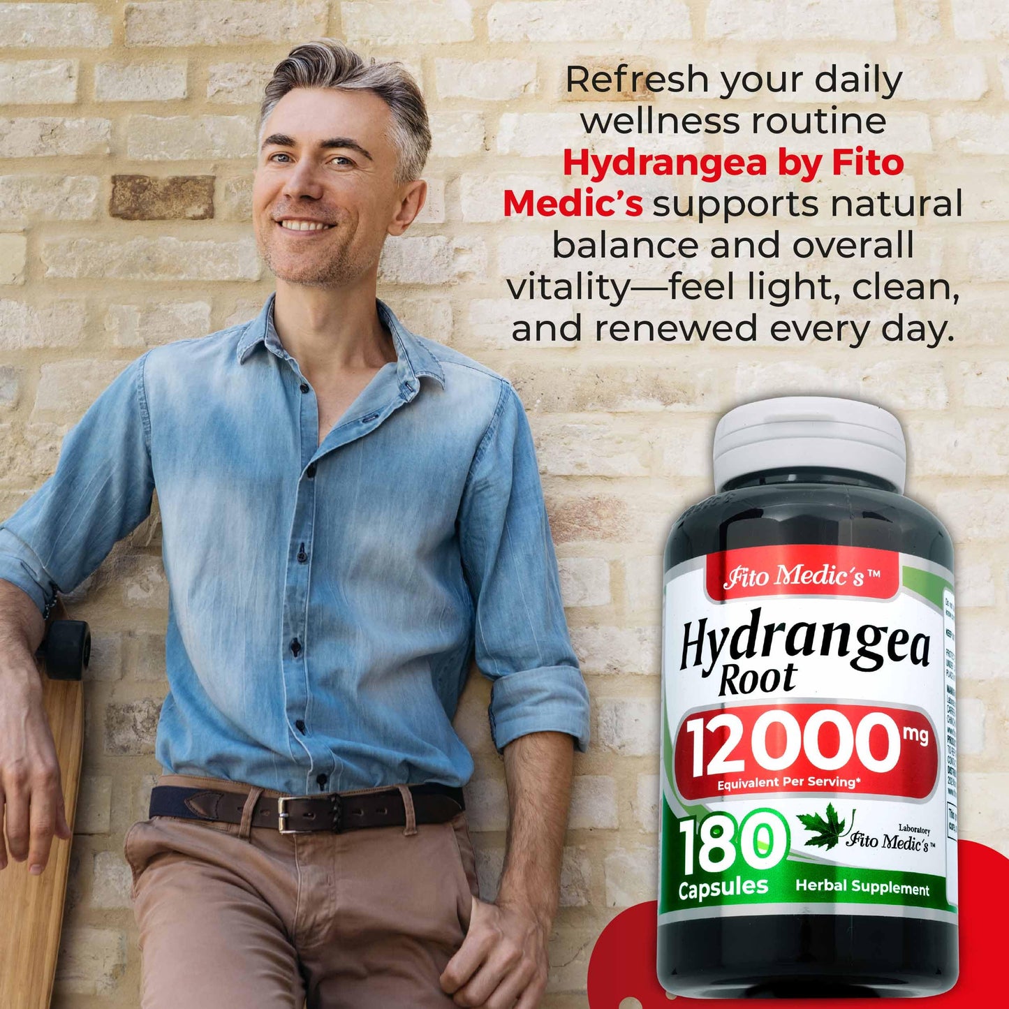 FITO MEDIC'S Hydrangea Root Capsules 180 Capsules