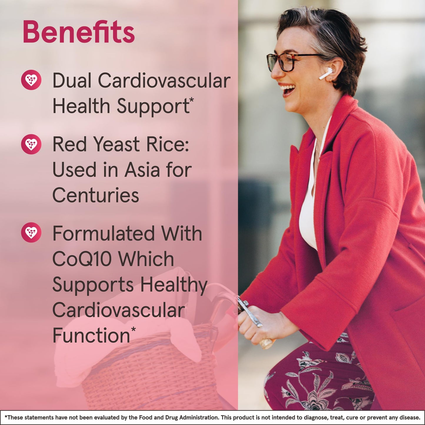 Jarrow Formulas Red Yeast Rice 1200 mg & CoQ10 100 mg Capsule, 120 Veggie Caps