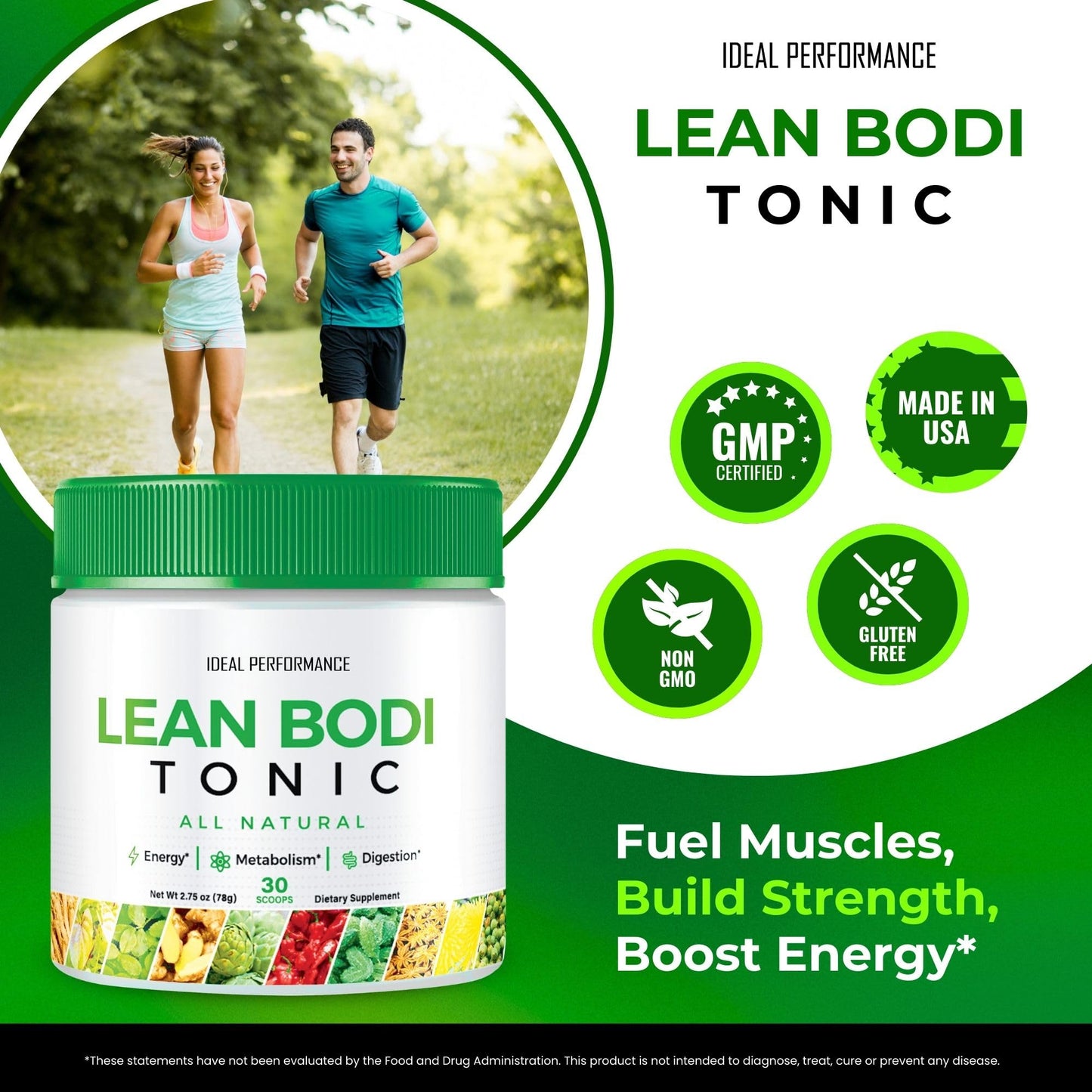 IDEAL PERFORMANCE Lean Bodi Tonic Powder 6