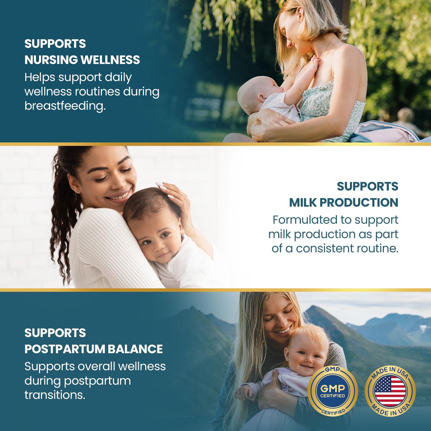 Vykee Nutrition Lactation Support 1300mg Herbal Milk Production Supplement Capsule 180 Count