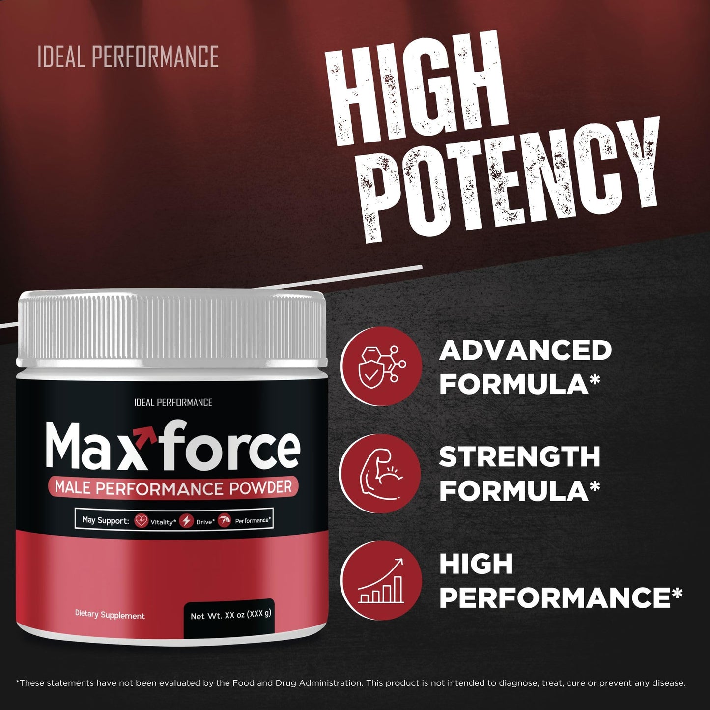 IDEAL PERFORMANCE Max Force Powder 2 Ounce
