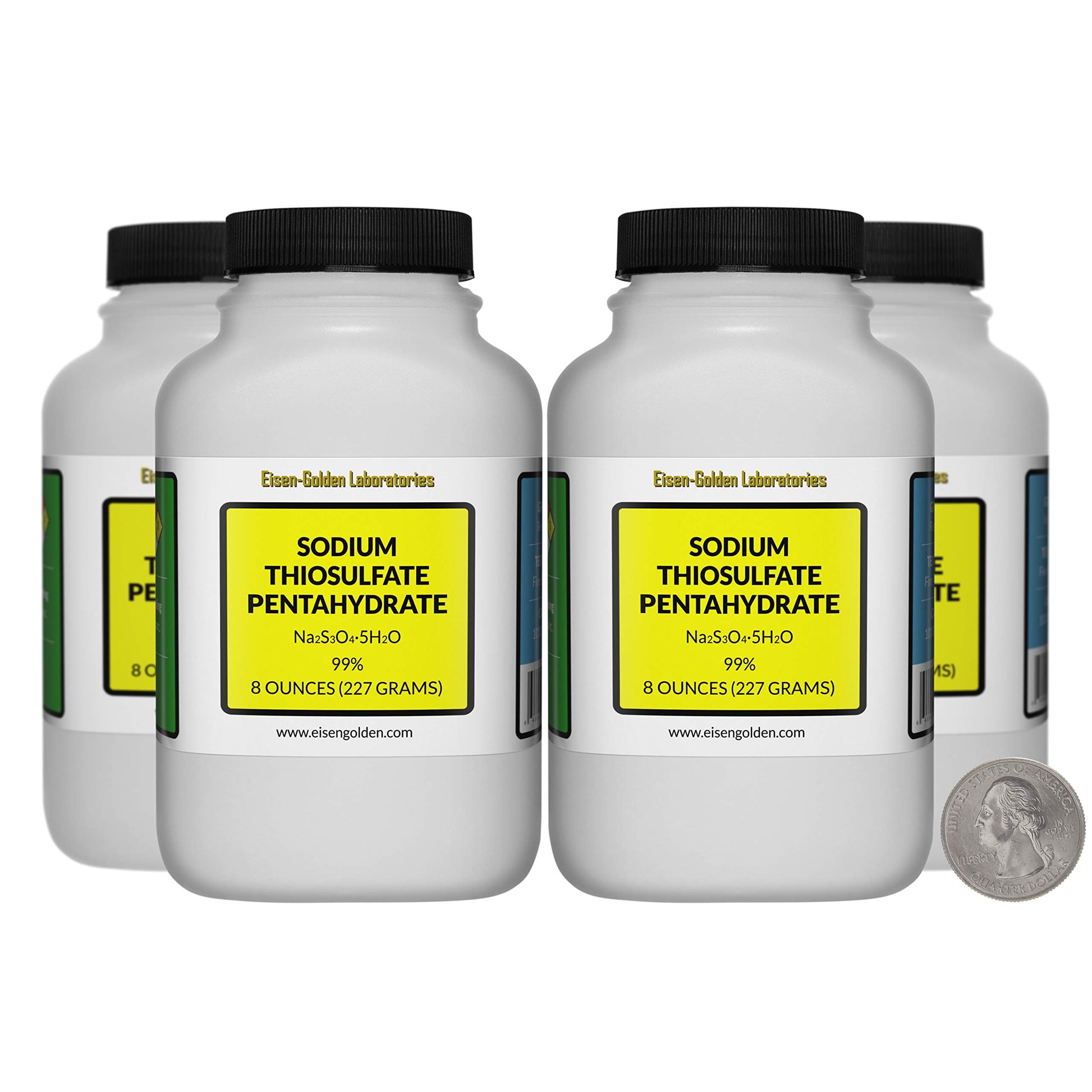Eisen-Golden Laboratories Sodium Thiosulfate Pentahydrate [Na2S3O3.5H2O] 99% AR Grade Powder, 32 oz