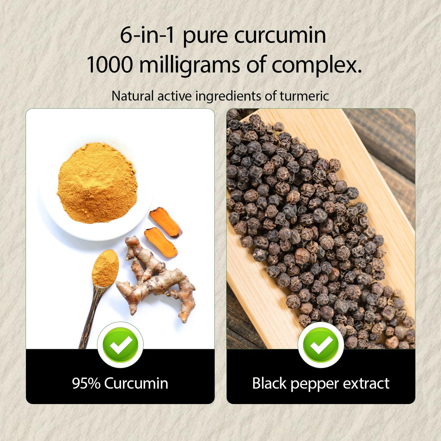 NIVELLE Pure Turmeric Curcumin Supplement Capsule 120 Capsules