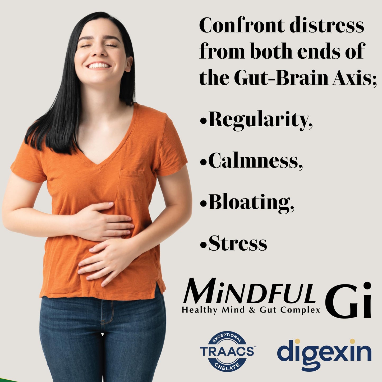 Health Thru Nutrition Mindful GI - Healthy Mind & Gut Complex Capsules, 60 Count