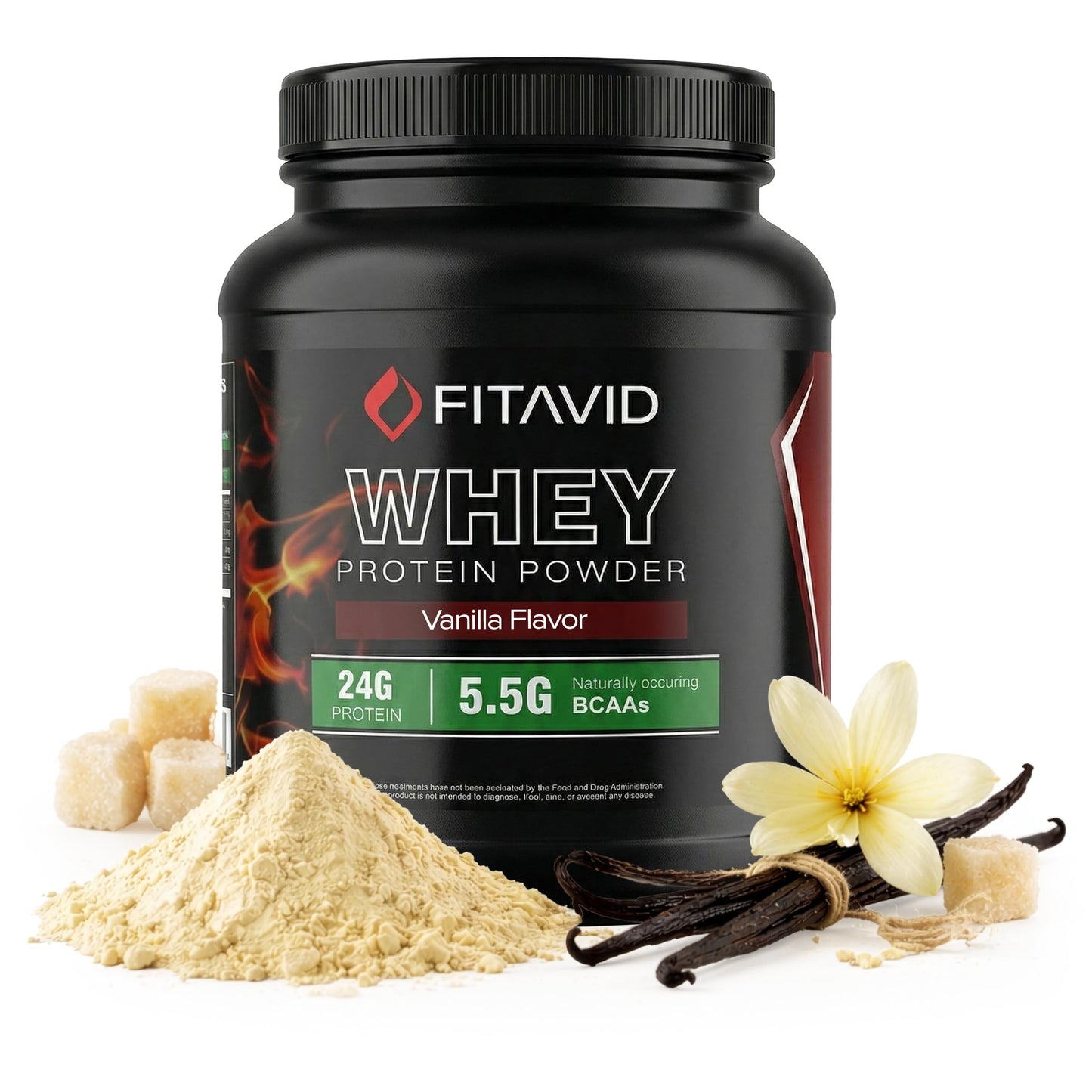 FITAVID Whey Protein Powder 32 Servings