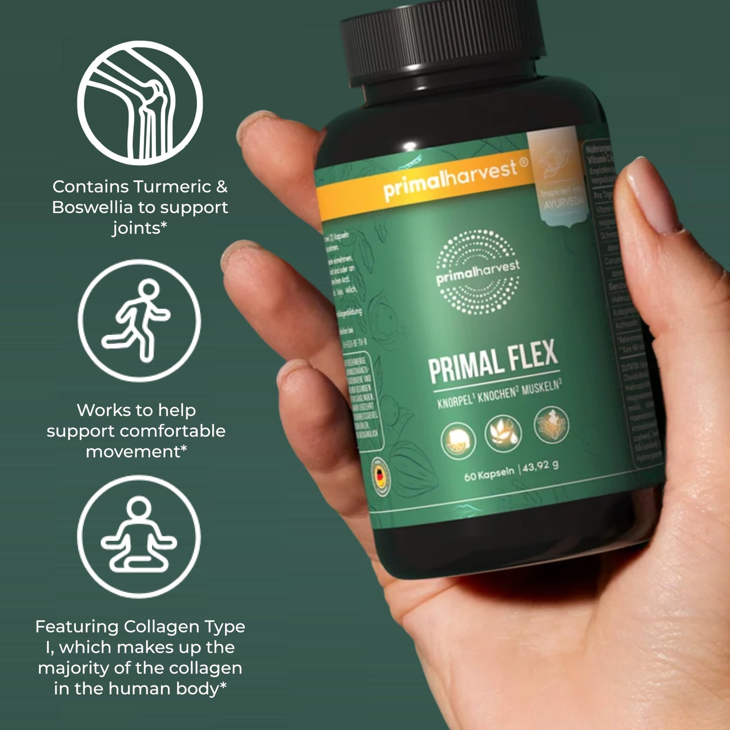 Primal Harvest Flex Daily Supplement Capsule, 60 Capsules