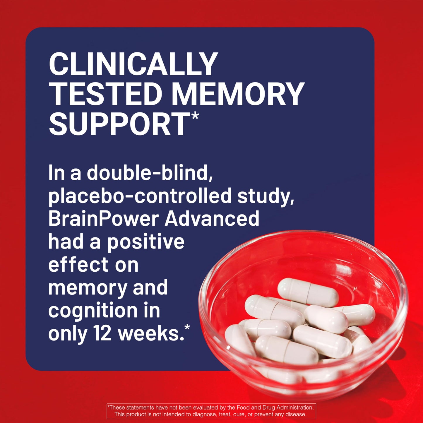 U.S. Doctors' Clinical BrainPower Advanced Clinically Tested Memory Supplement Capsule 60 Count