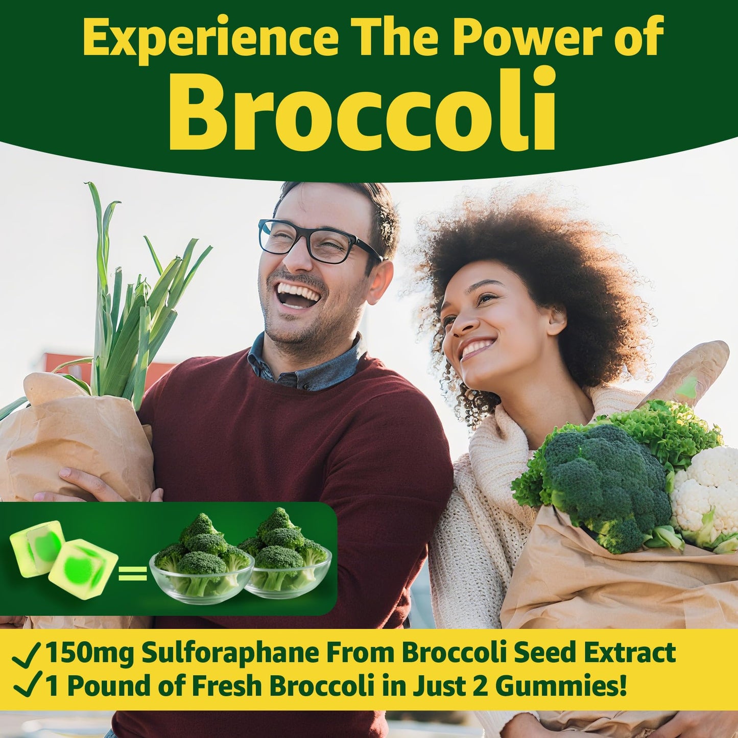 LILICARE Liposomal Sulforaphane Supplement 150mg Gummies, 60 Count