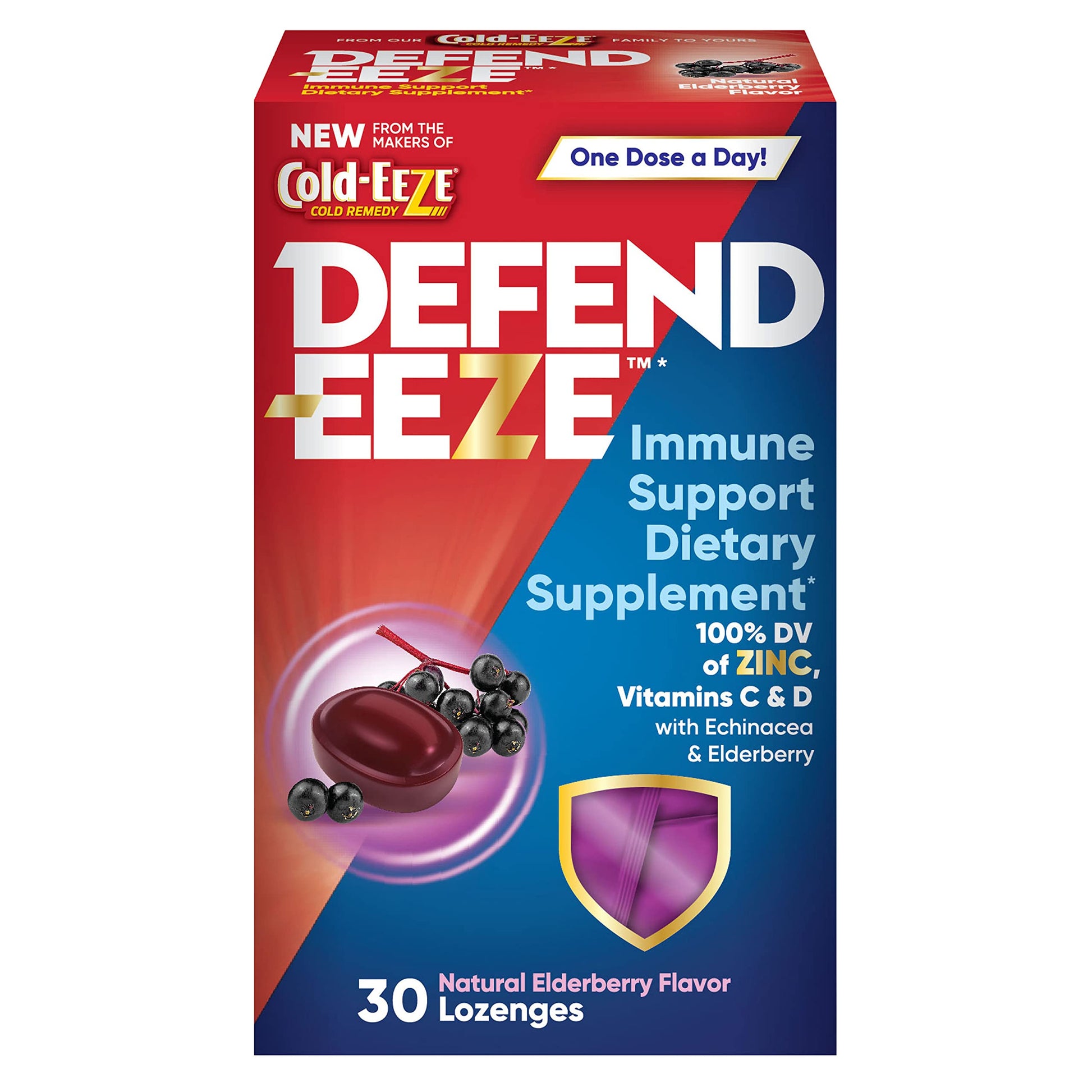 Cold-Eeze Defend-EEZE Immune Support Dietary Supplement 30 Caplets