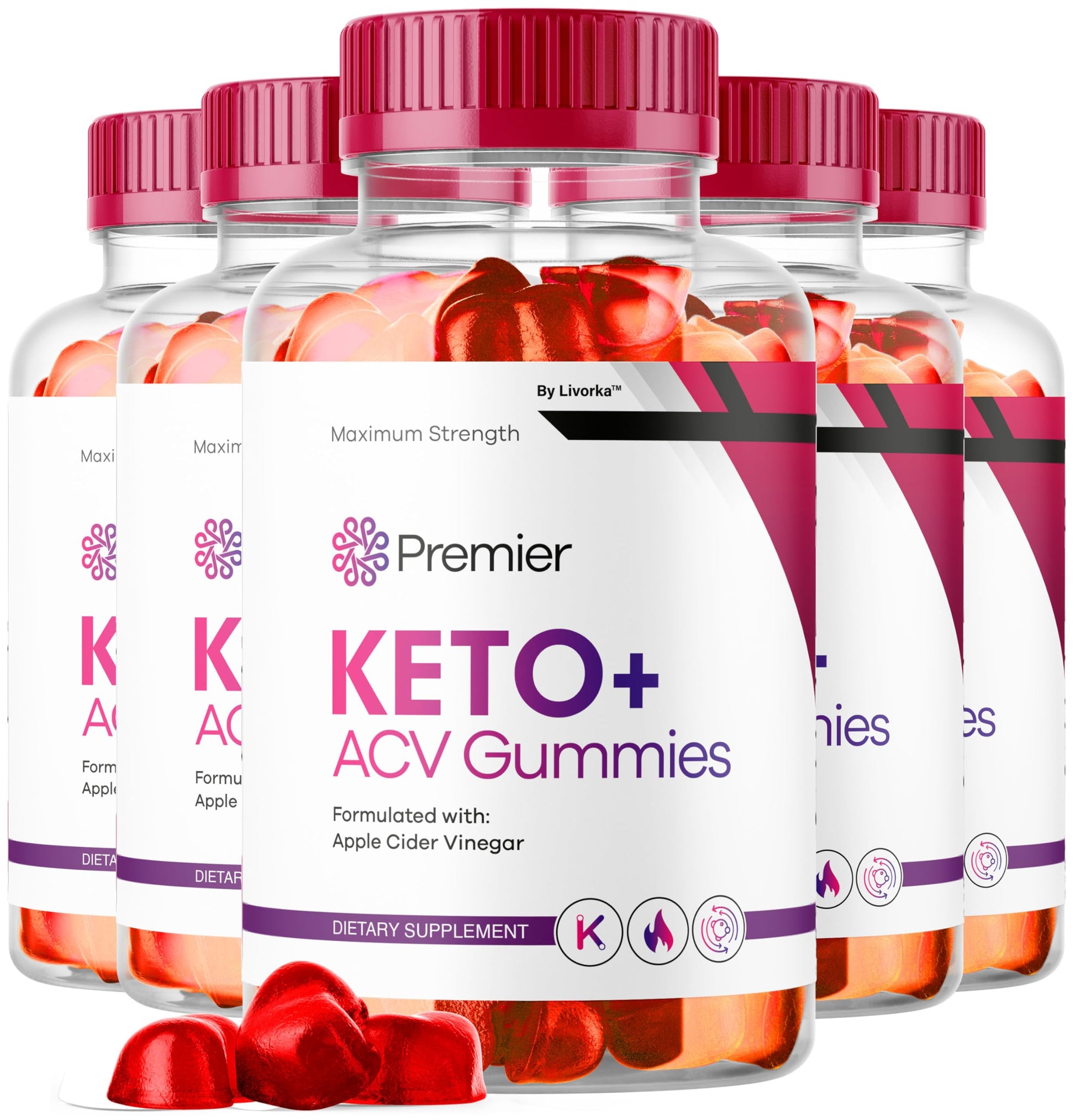LIVORKA Premier Keto Plus ACV Gummies, 300 Gummies