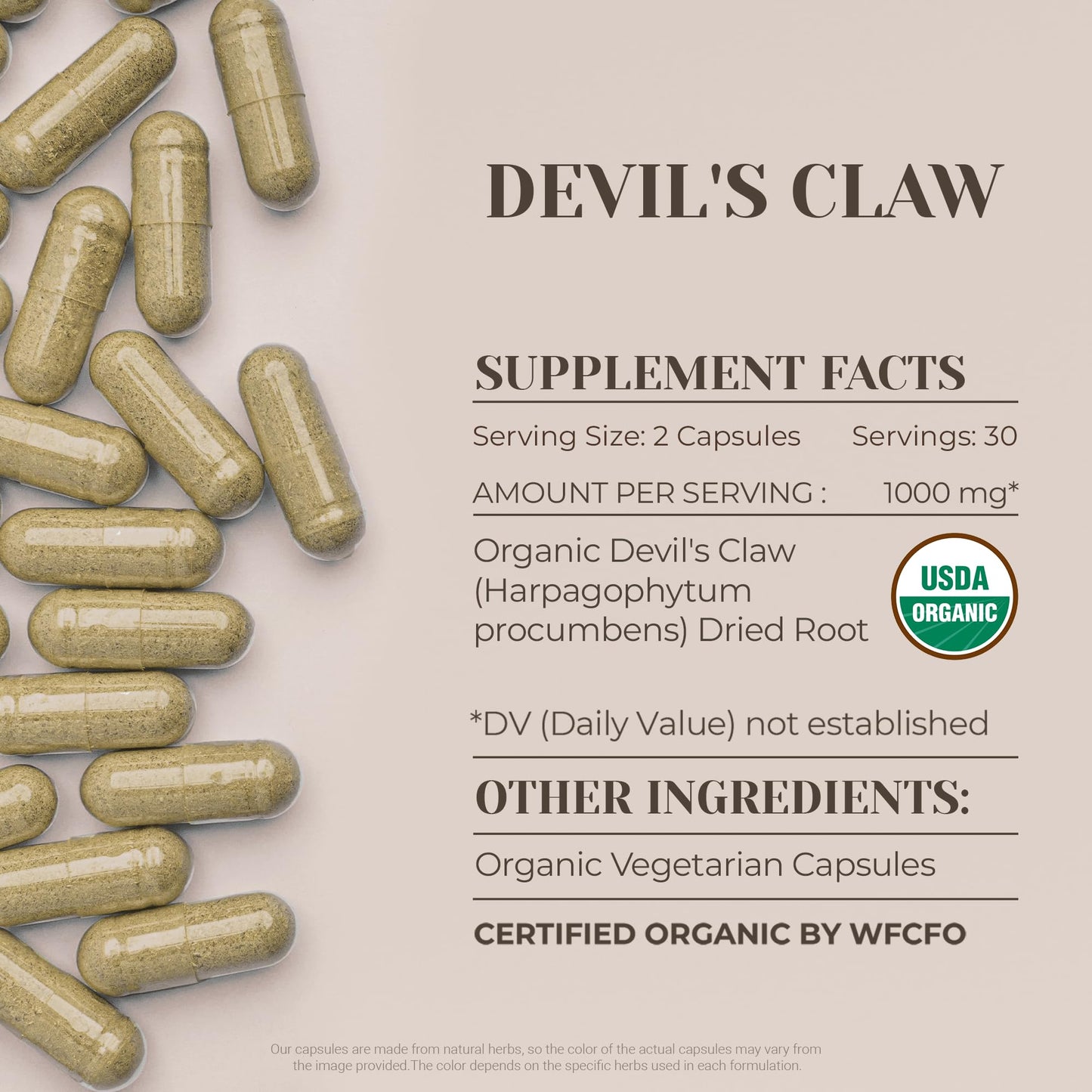 Garden Organics Devil's Claw 60 Capsules