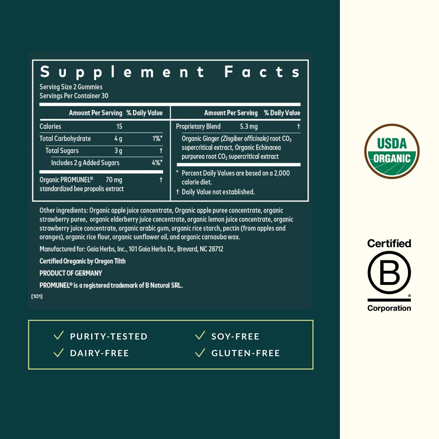 Gaia Herbs Rapid Defense Gummies 60