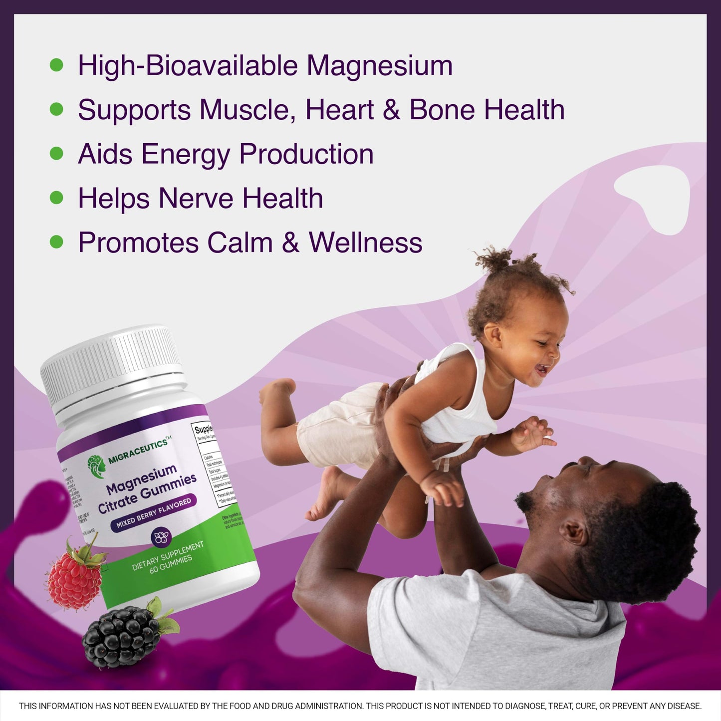 Migraceutics Magnesium Citrate Gummies 60 Count
