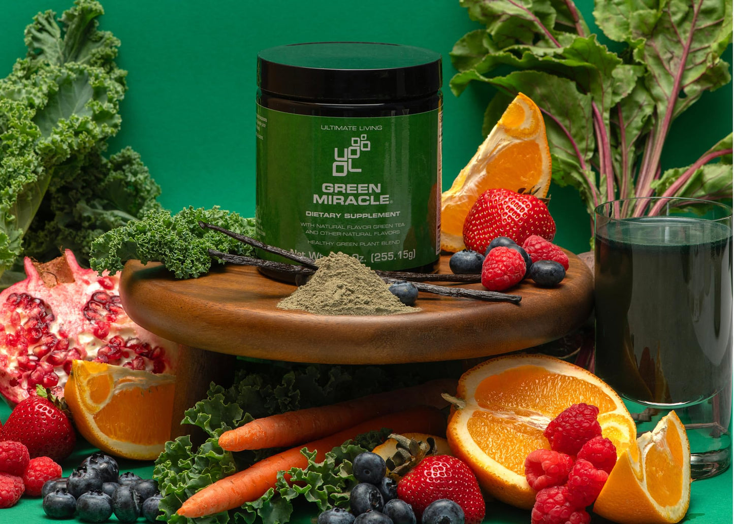 HXOGYUB Greens Powder Superfood Daily Greens Drink with Spirulina, Chlorella, Adaptogens & Antioxidants – Supports Energy, Gut Health & Immunity – Gluten Free – 9 oz