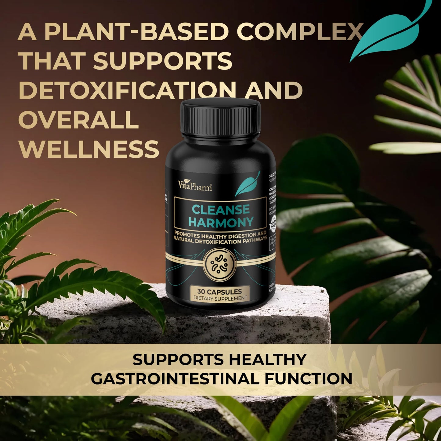VitaPharm Detox Cleanse Supplement Capsule, 30 Capsules