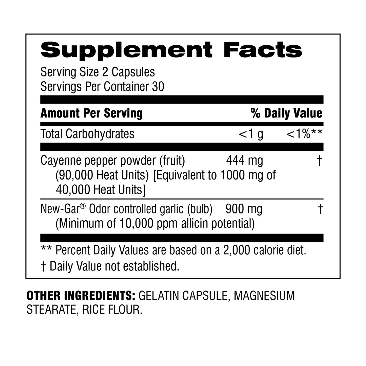 Botanic Choice Super Garlic Plus Cayenne Capsules, 60
