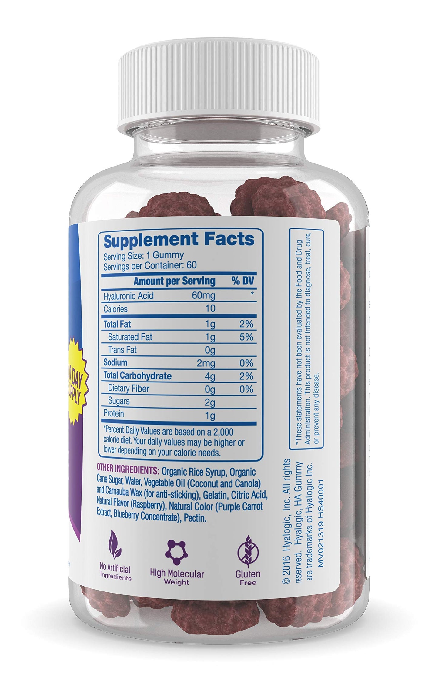 Hyalogic Hyaluronic Acid 60 Tablets