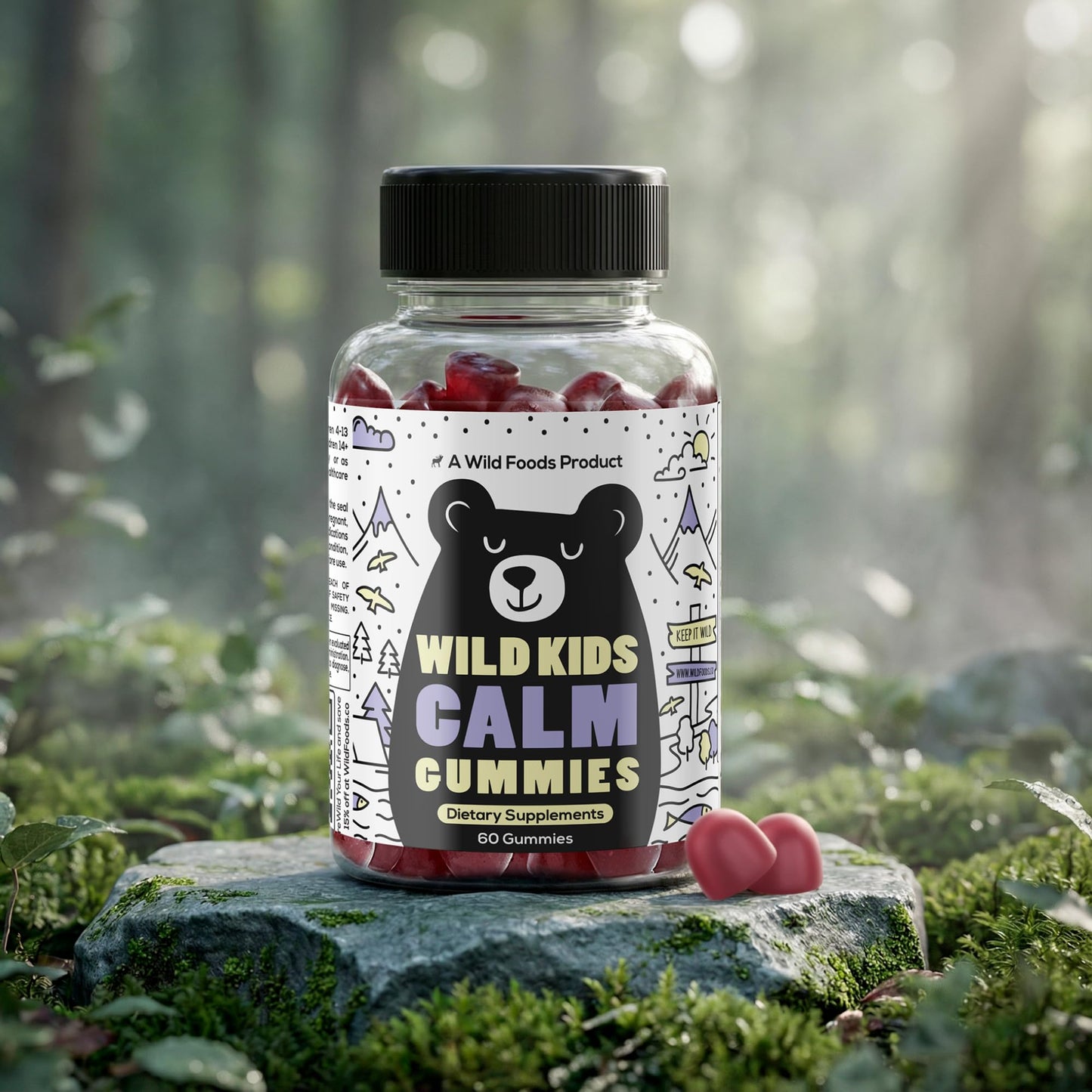 Wild Foods Wild Kids Calm Gummies 60 Count