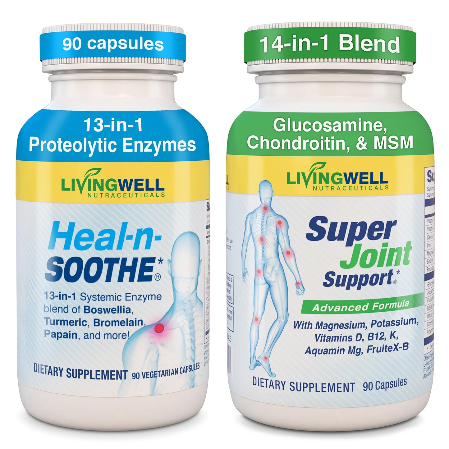 HEAL-N-SOOTHE Super Joint Support Supplements, 180 Capsules
