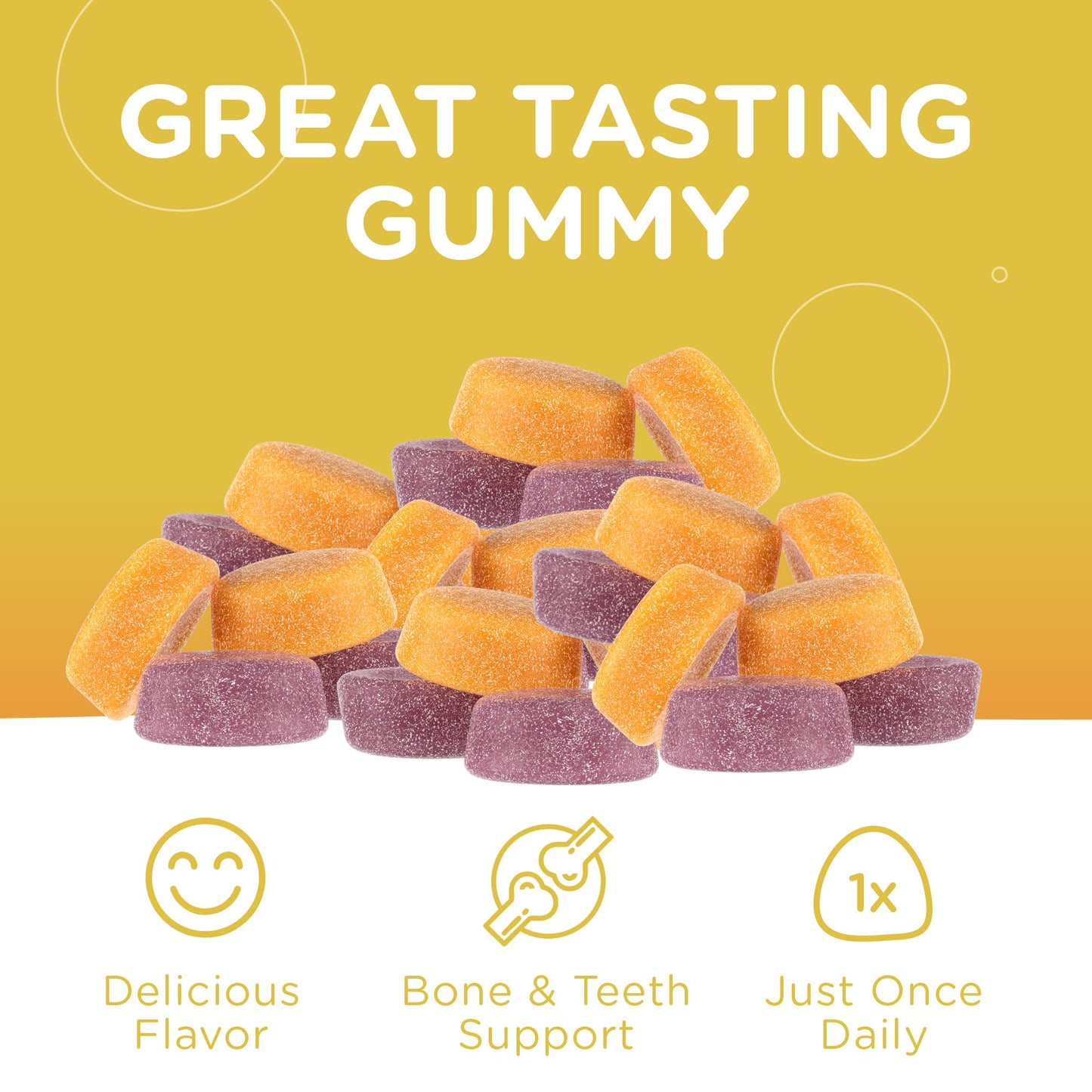Zahler Yummy Kids Calcium Gummies 60 Count