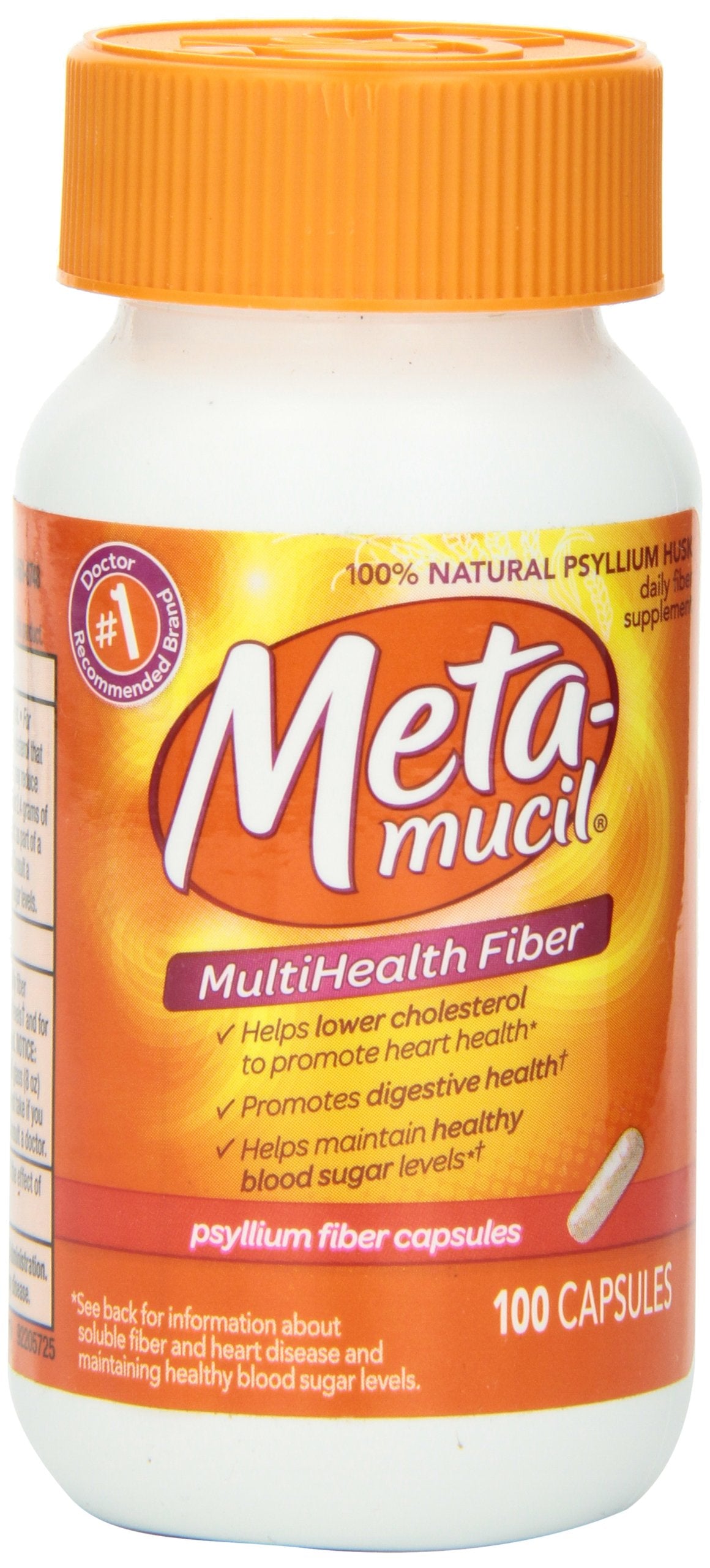 Metamucil Multi-Health Fiber Capsules, 100 Count
